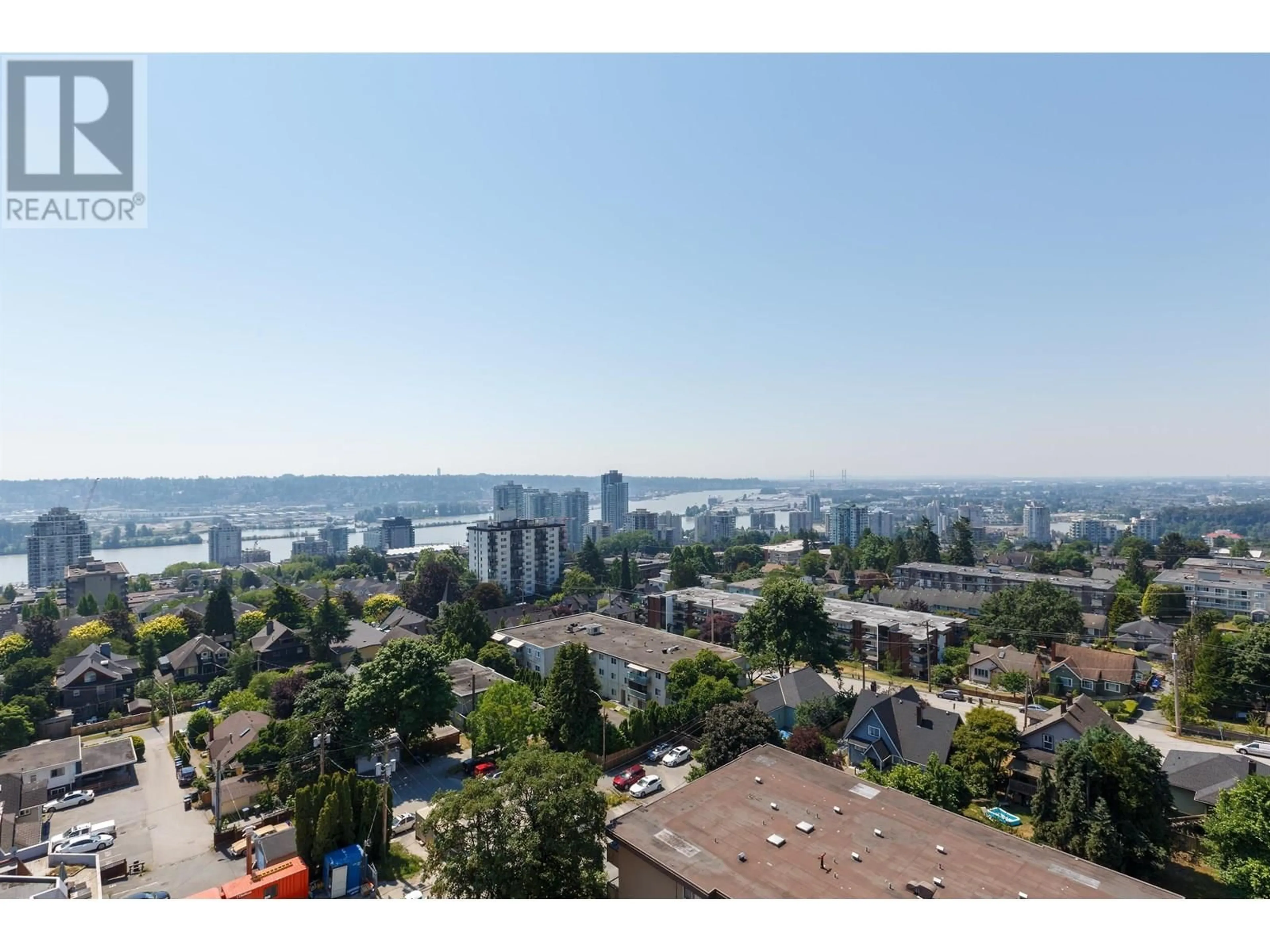 A pic from outside/outdoor area/front of a property/back of a property/a pic from drone, city buildings view from balcony for 1104 - 258 SIXTH STREET, New Westminster British Columbia V3L0G6