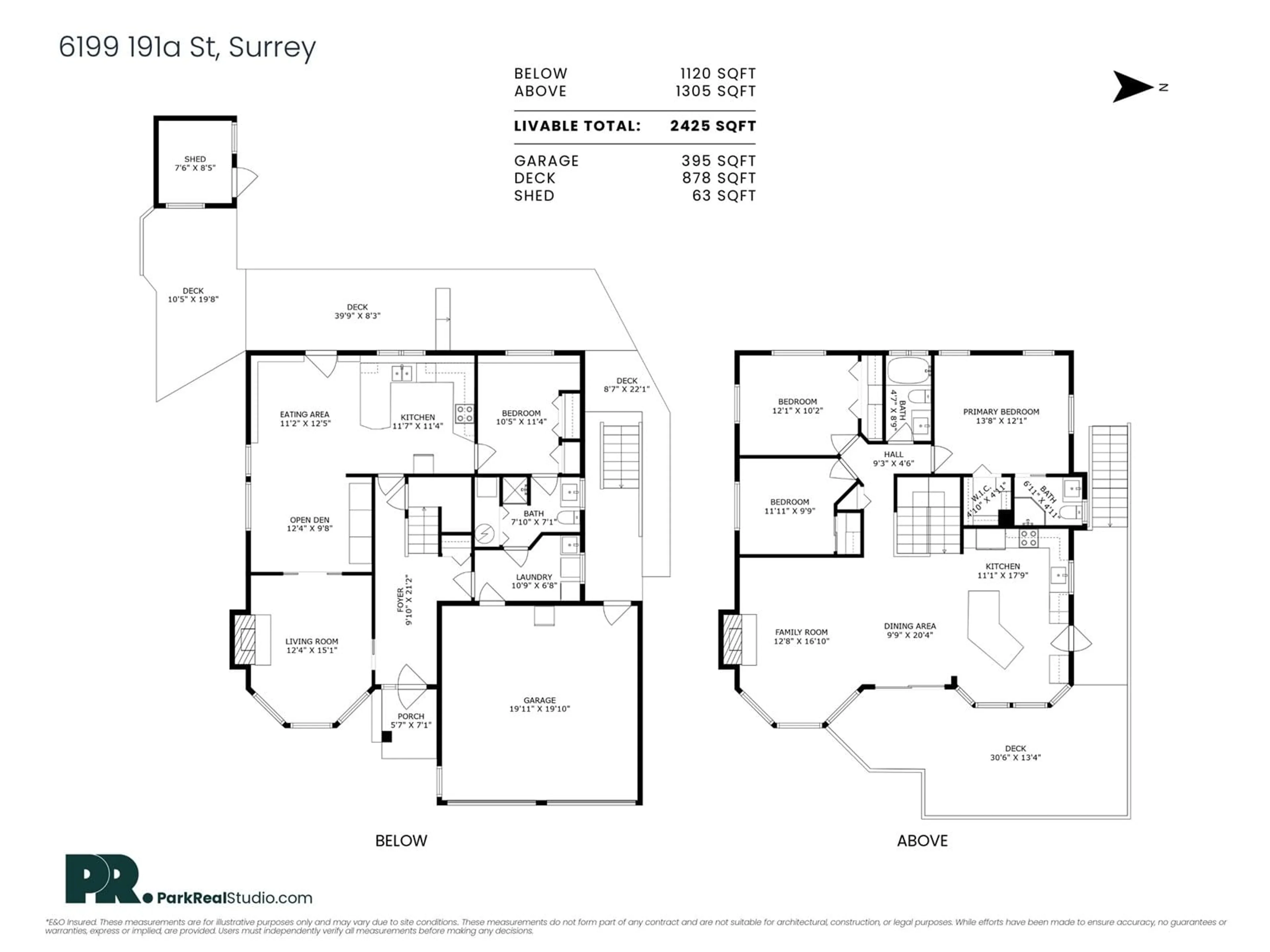 Floor plan for 6199 191A, Surrey British Columbia V2S8C7
