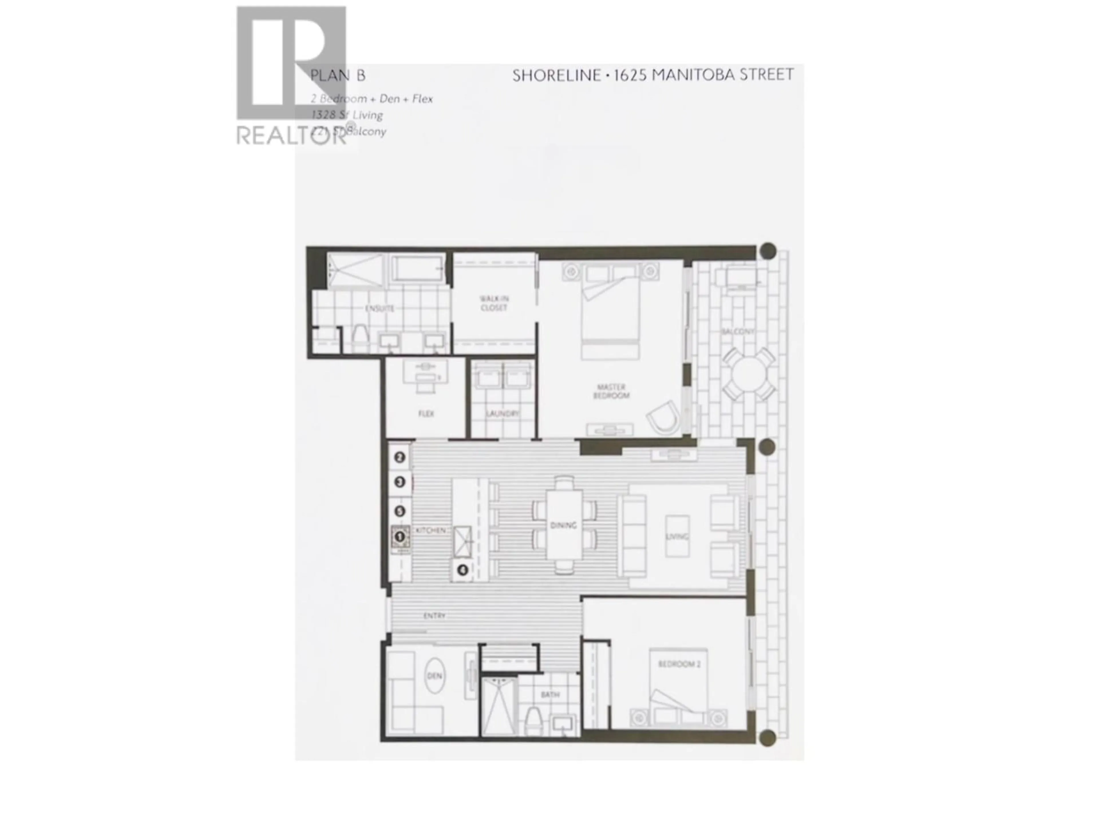 Floor plan for 302 - 1625 MANITOBA STREET, Vancouver British Columbia V5Y0B8