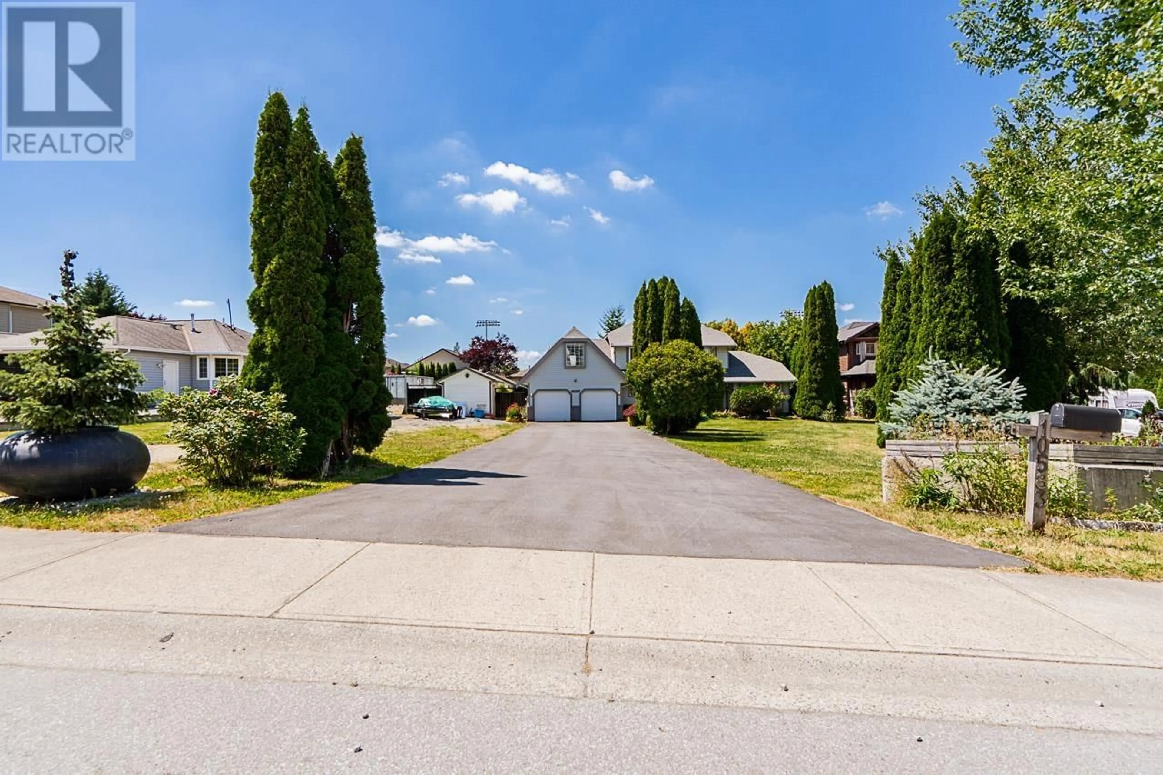 A pic from outside/outdoor area/front of a property/back of a property/a pic from drone, street for 10583 245B STREET, Maple Ridge British Columbia V2W1G5