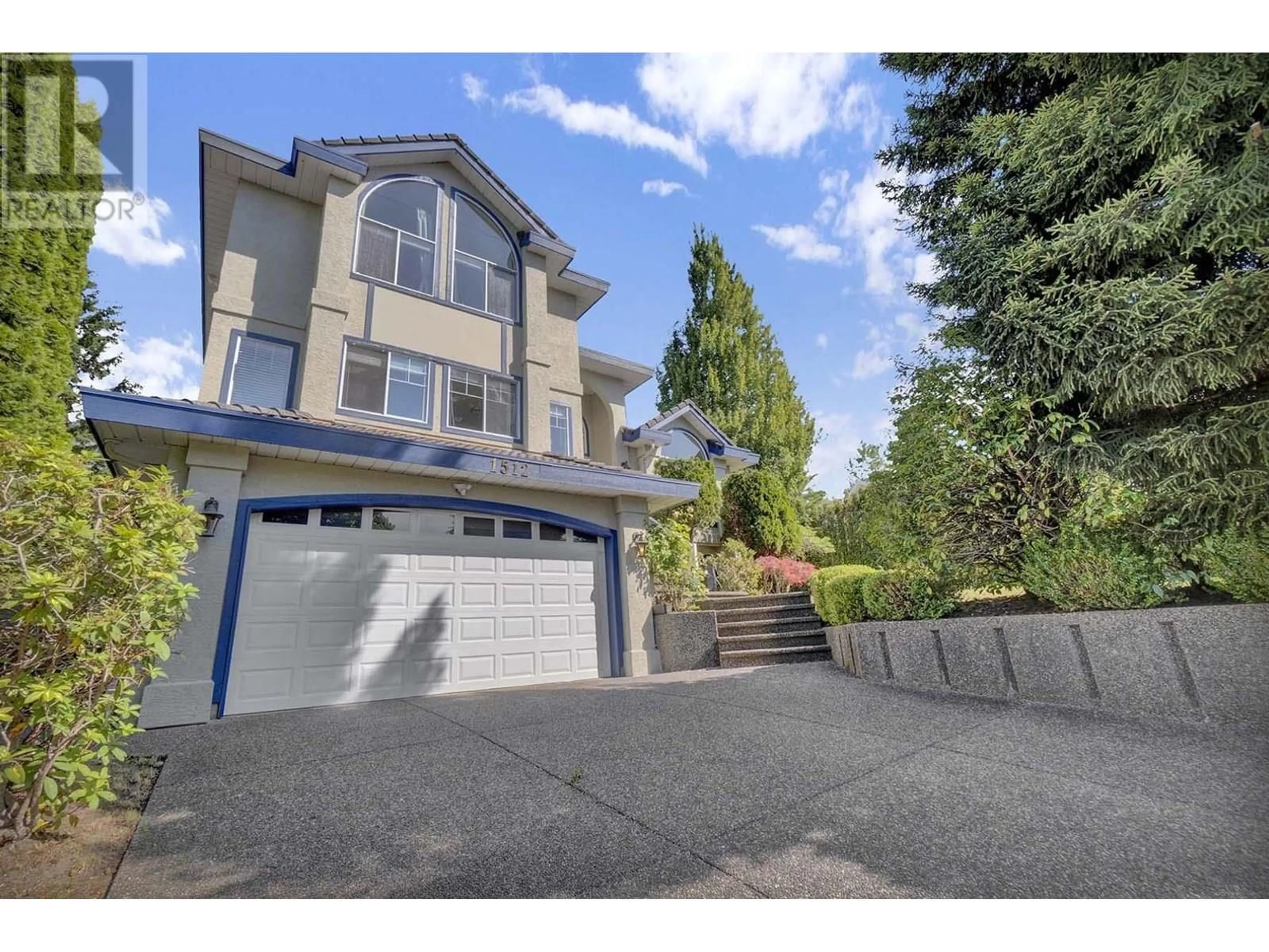 A pic from outside/outdoor area/front of a property/back of a property/a pic from drone, street for 1512 EAGLE MOUNTAIN DRIVE, Coquitlam British Columbia V3E2Y6