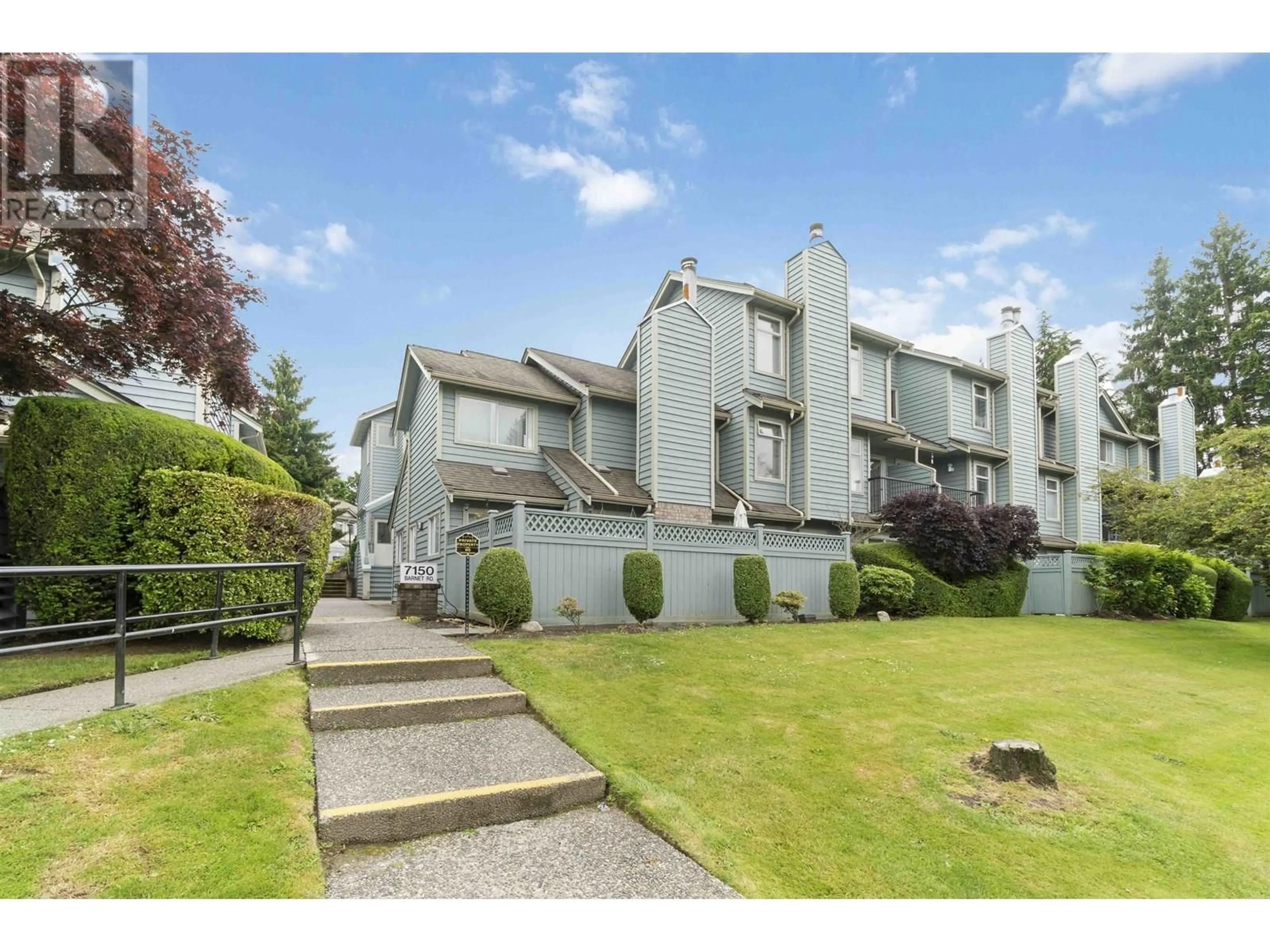 A pic from outside/outdoor area/front of a property/back of a property/a pic from drone, unknown for 8 - 7150 BARNET ROAD, Burnaby British Columbia V5A4S6