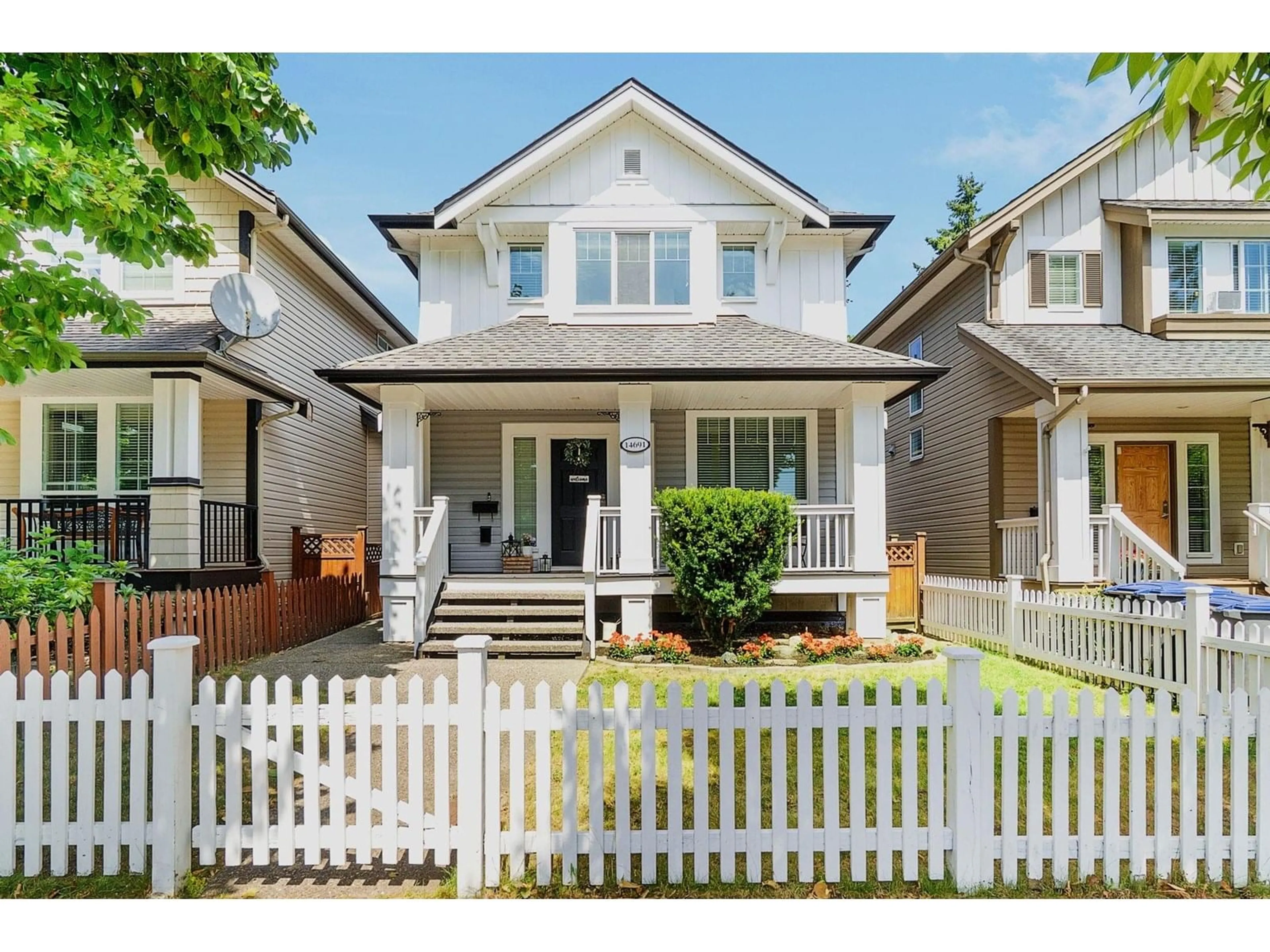 Home with vinyl exterior material, street for 14691 60TH, Surrey British Columbia V3S1R5