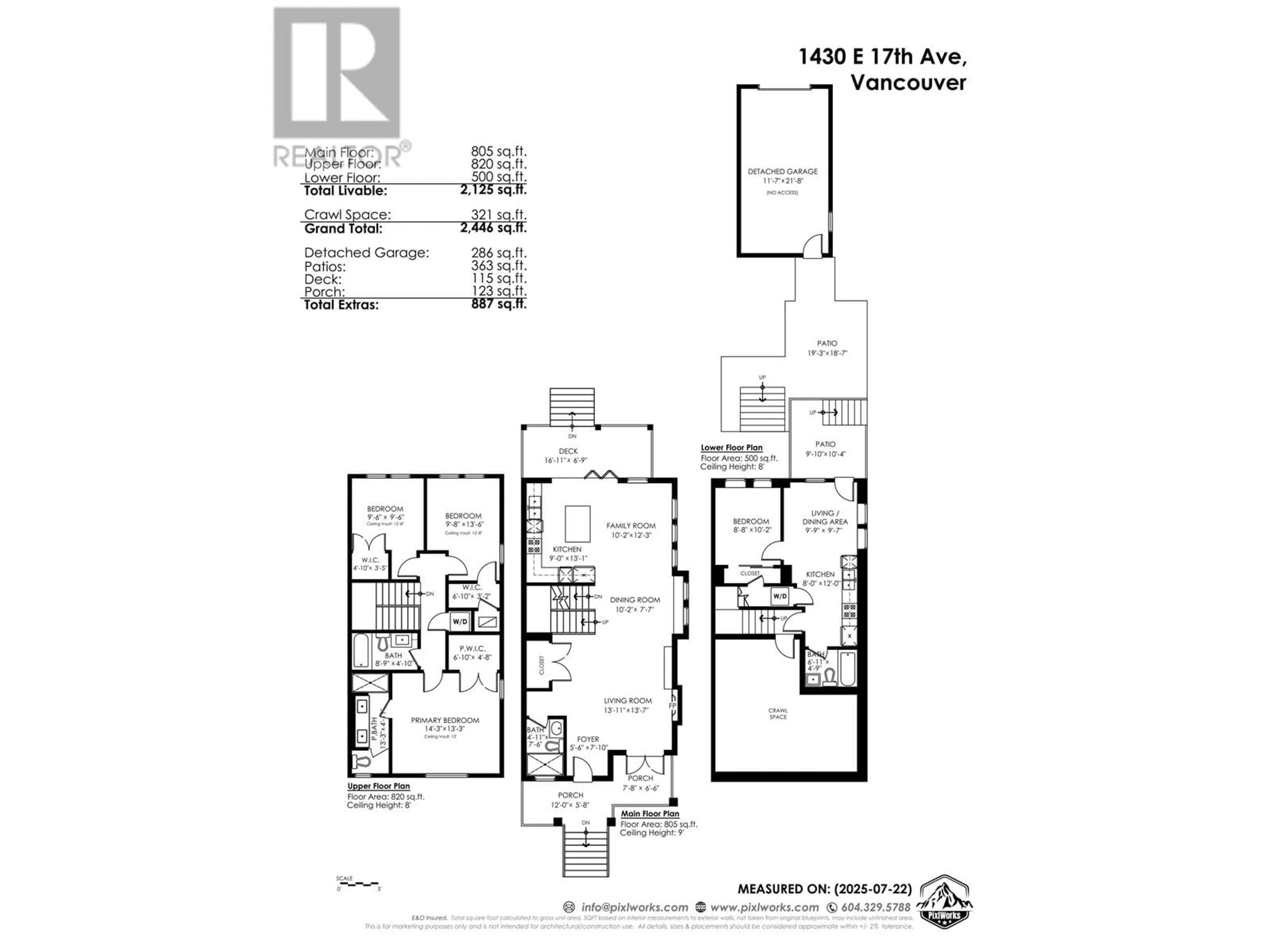 Floor plan for 1430 17TH AVENUE, Vancouver British Columbia V5N2G8