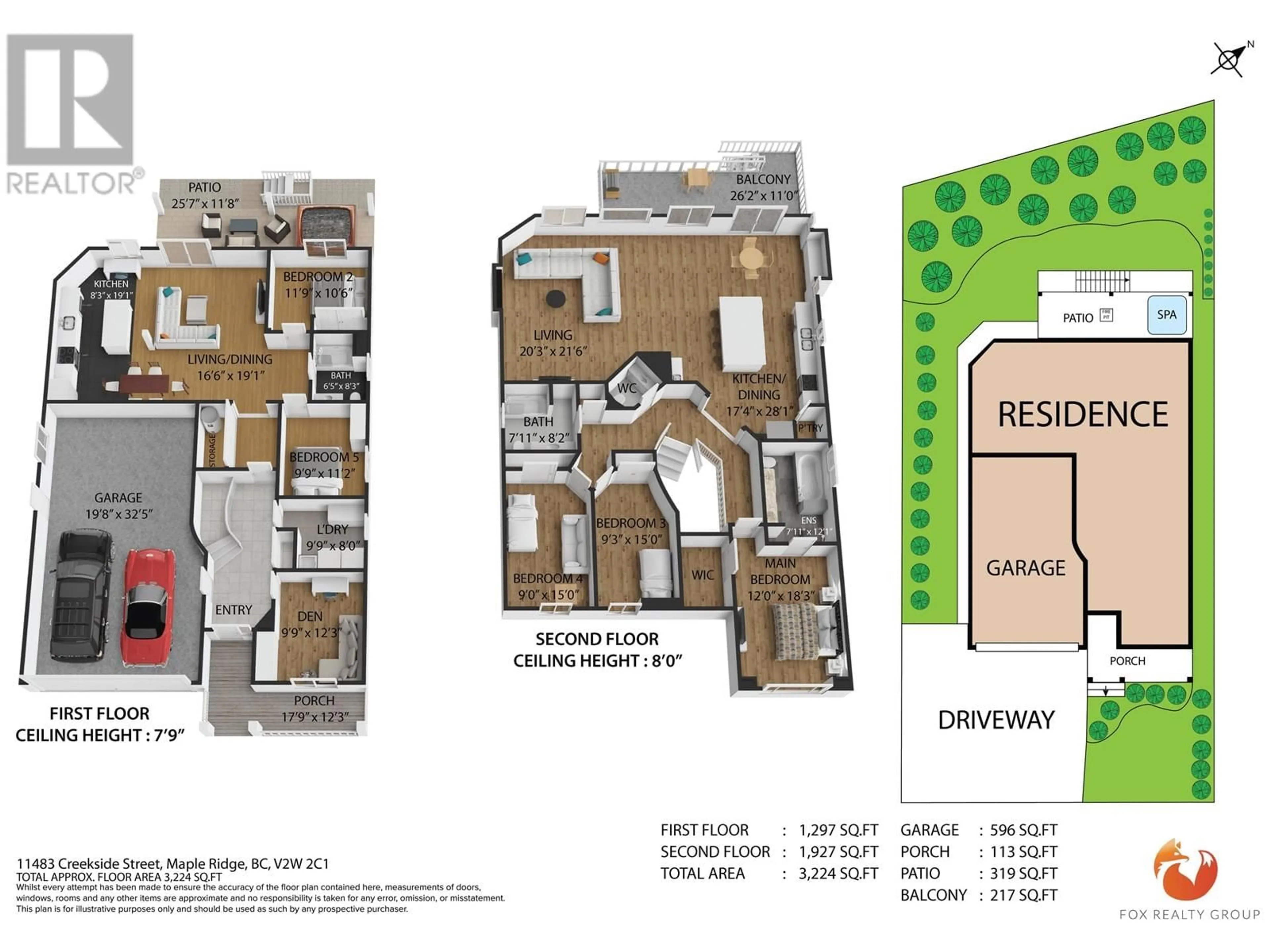 Floor plan for 11483 CREEKSIDE STREET, Maple Ridge British Columbia V2W2C1