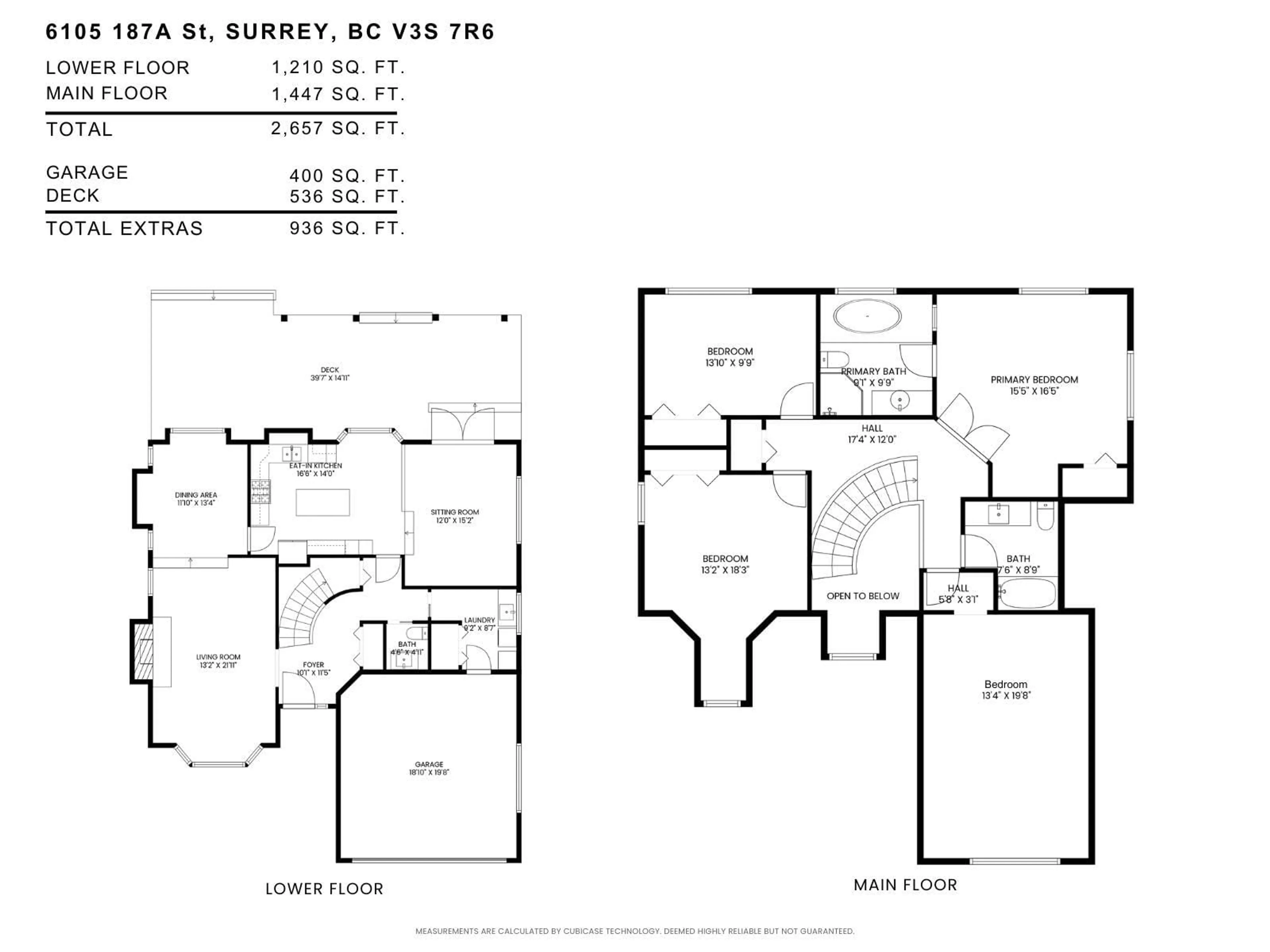 Floor plan for 6105 187A, Surrey British Columbia V3S7R6