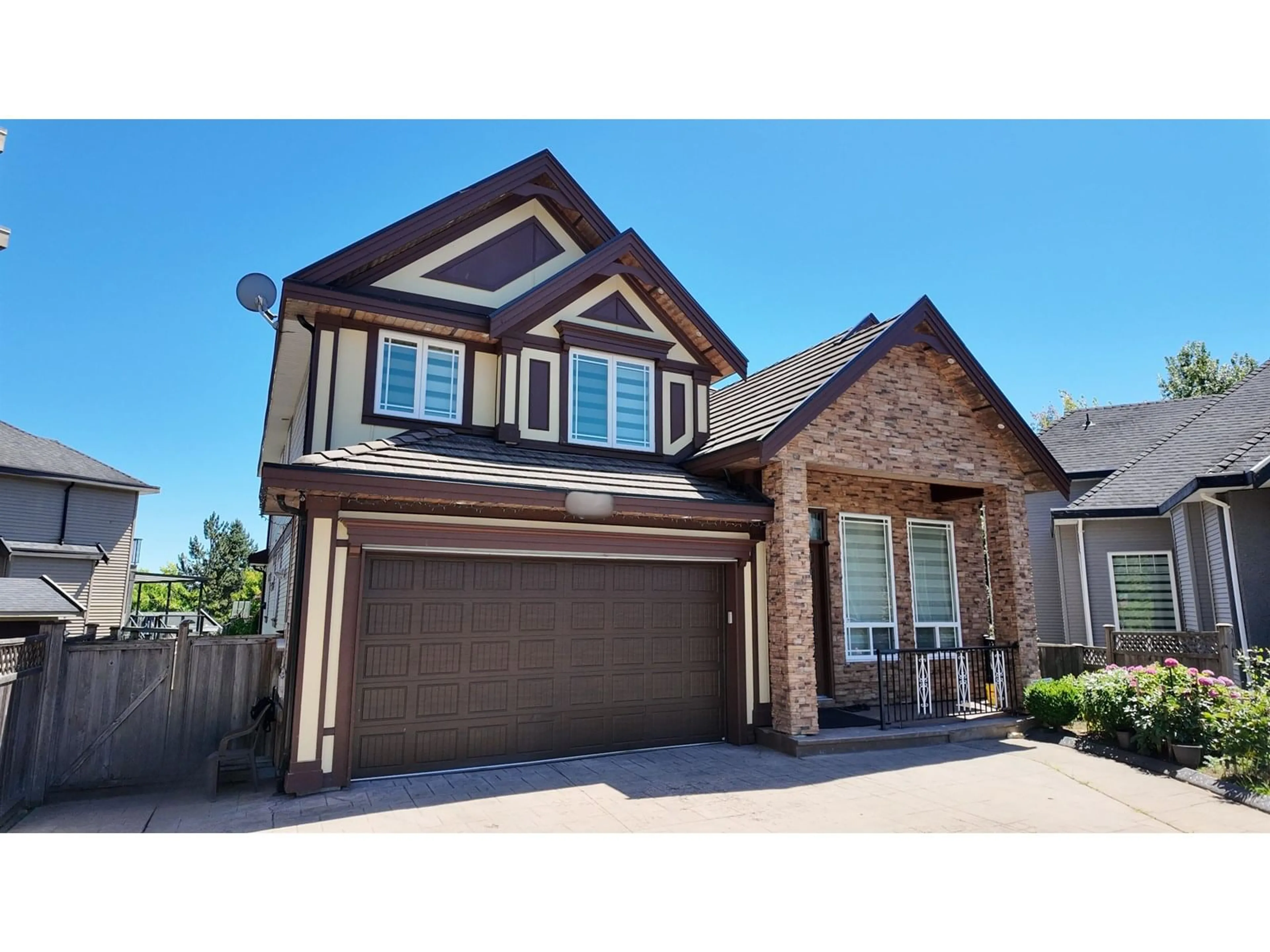Home with brick exterior material, street for 6636 148A, Surrey British Columbia V3S2W4