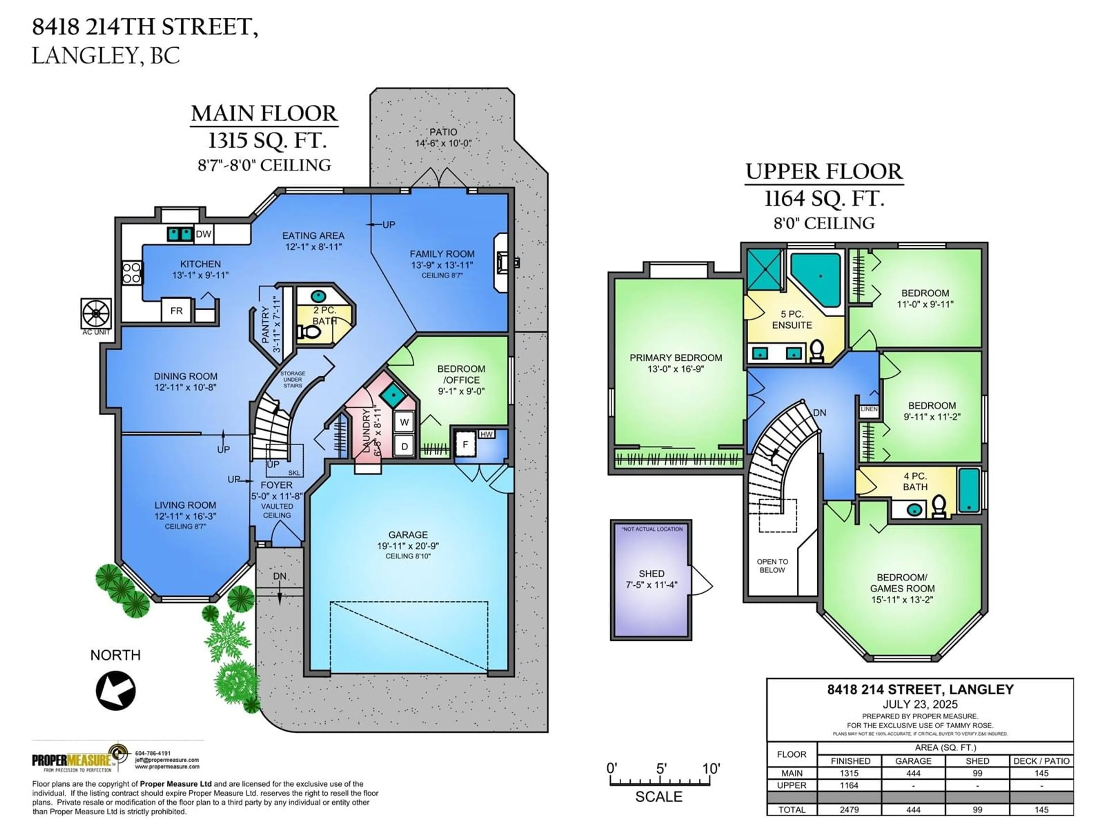 Floor plan for 8418 214, Langley British Columbia V1M2J2