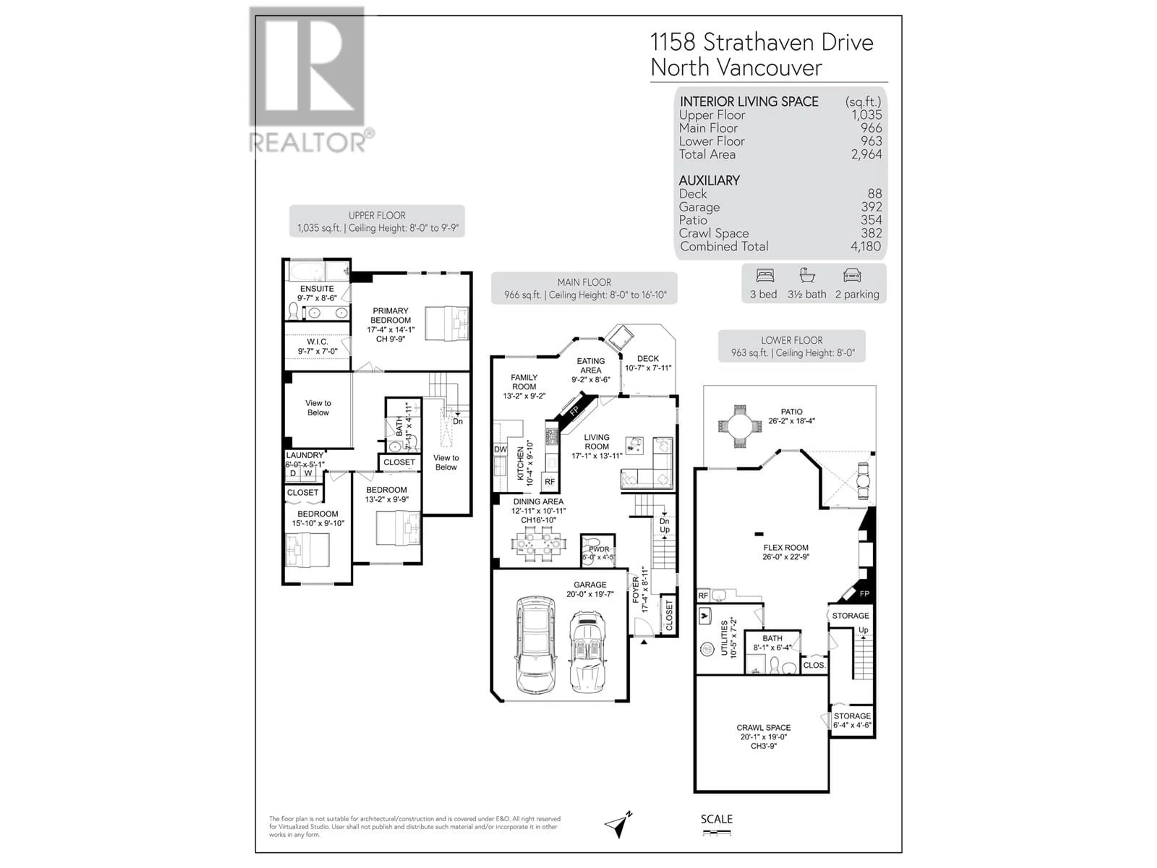 Floor plan for 1158 STRATHAVEN DRIVE, North Vancouver British Columbia V7H2Z6
