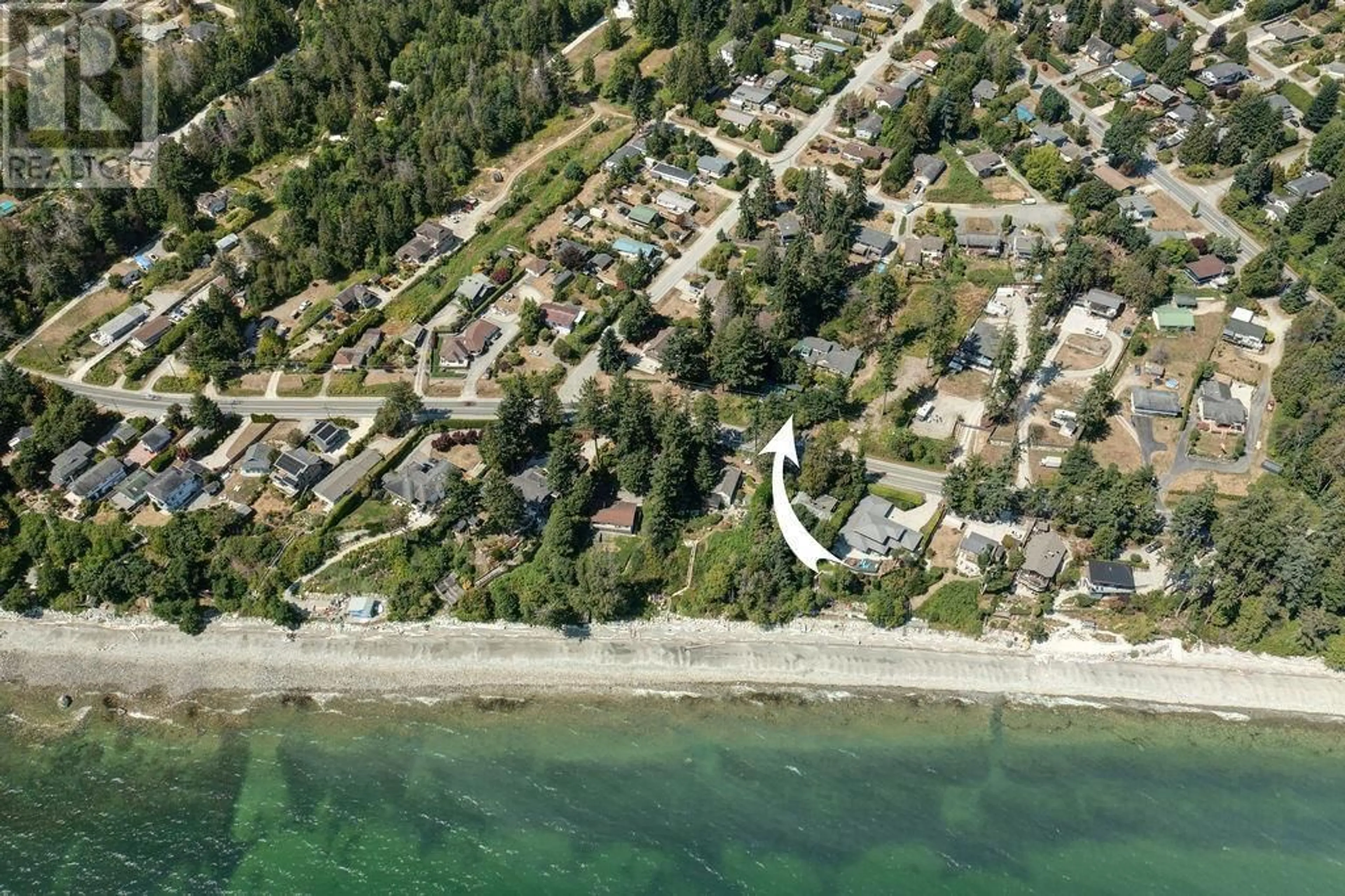 A pic from outside/outdoor area/front of a property/back of a property/a pic from drone, water/lake/river/ocean view for 6184 SUNSHINE COAST HIGHWAY, Sechelt British Columbia V7Z0M1