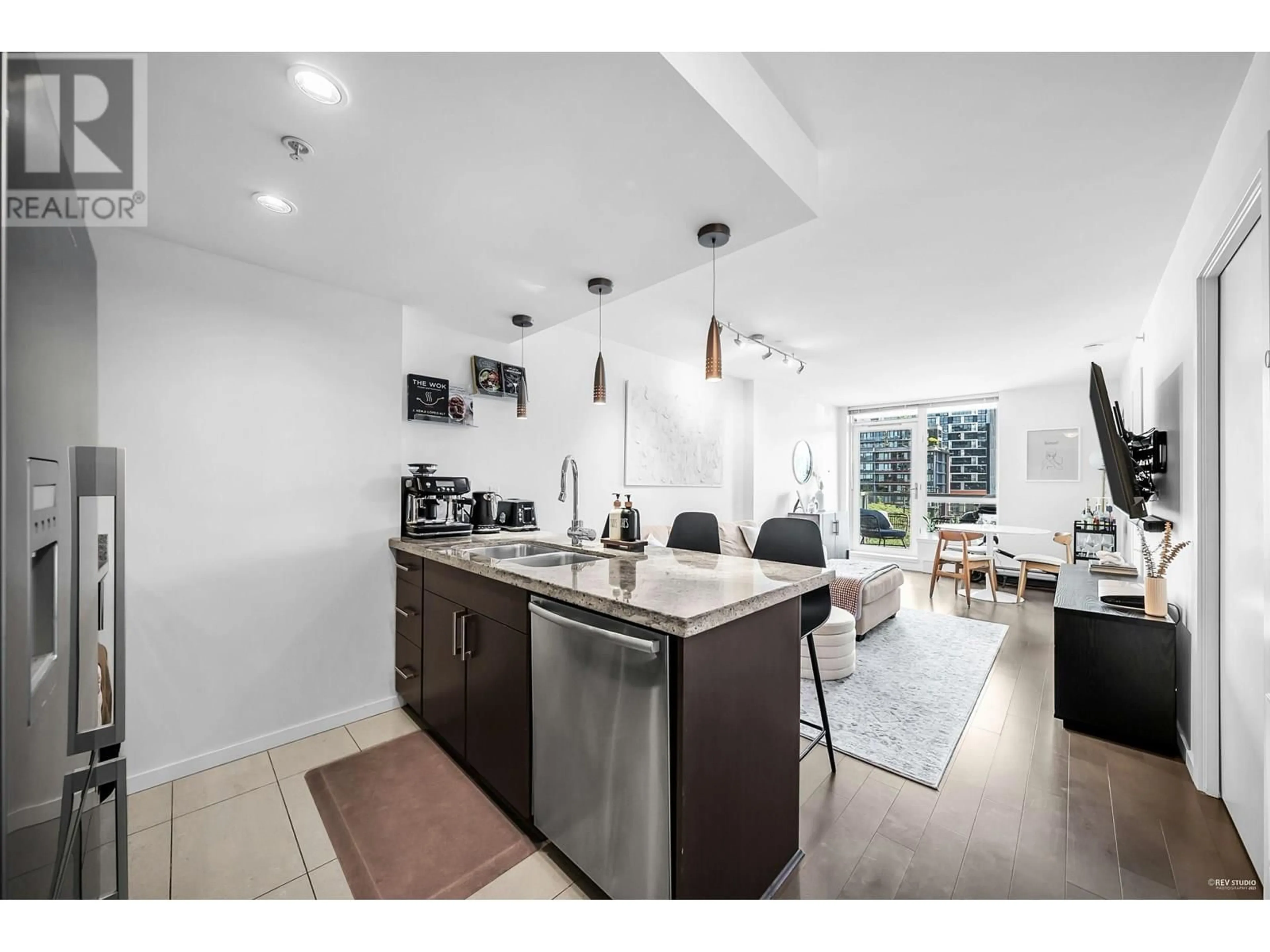 Open concept kitchen, unknown for 704 - 1887 CROWE STREET, Vancouver British Columbia V5Y0B4