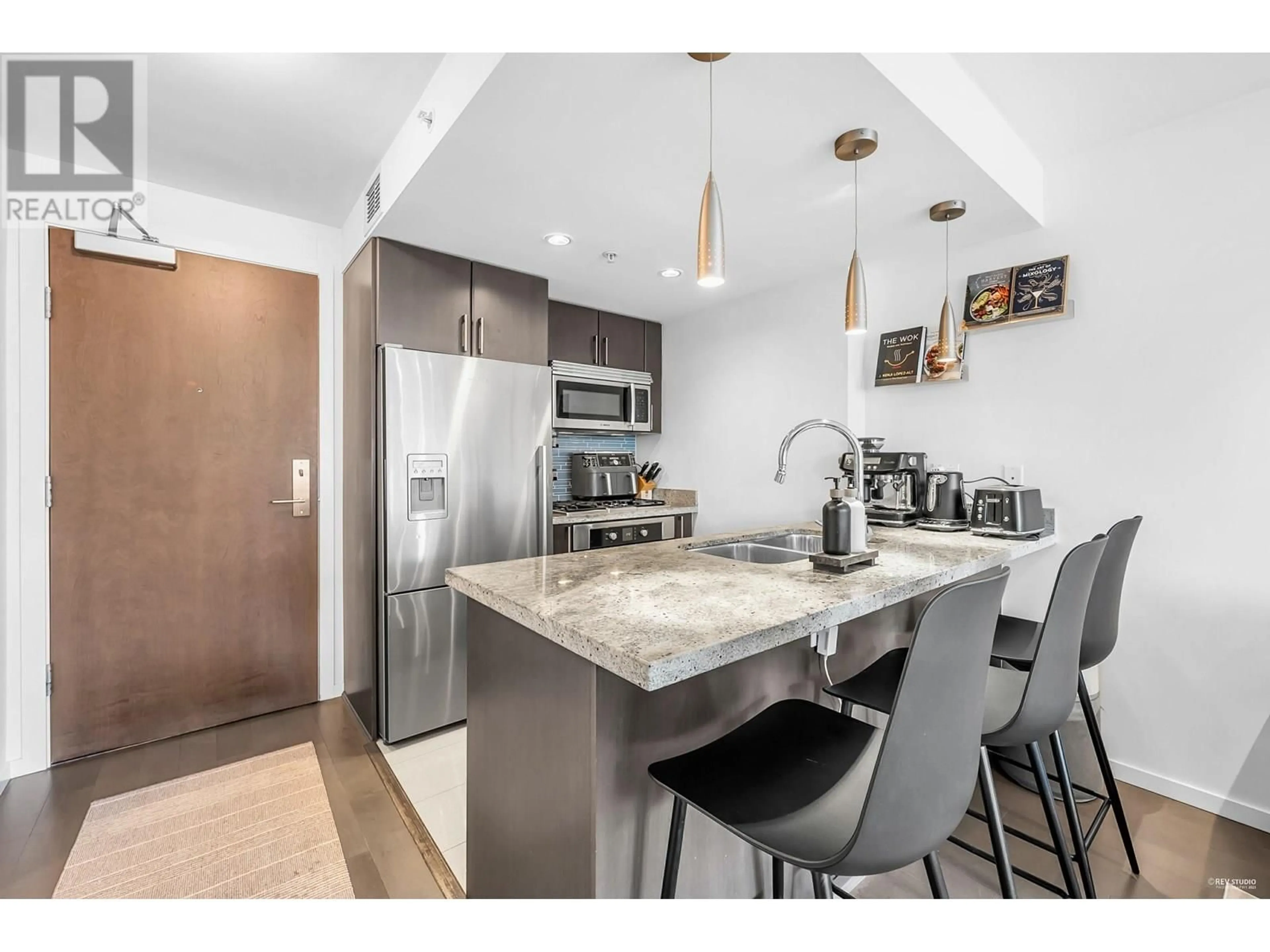 Open concept kitchen, unknown for 704 - 1887 CROWE STREET, Vancouver British Columbia V5Y0B4