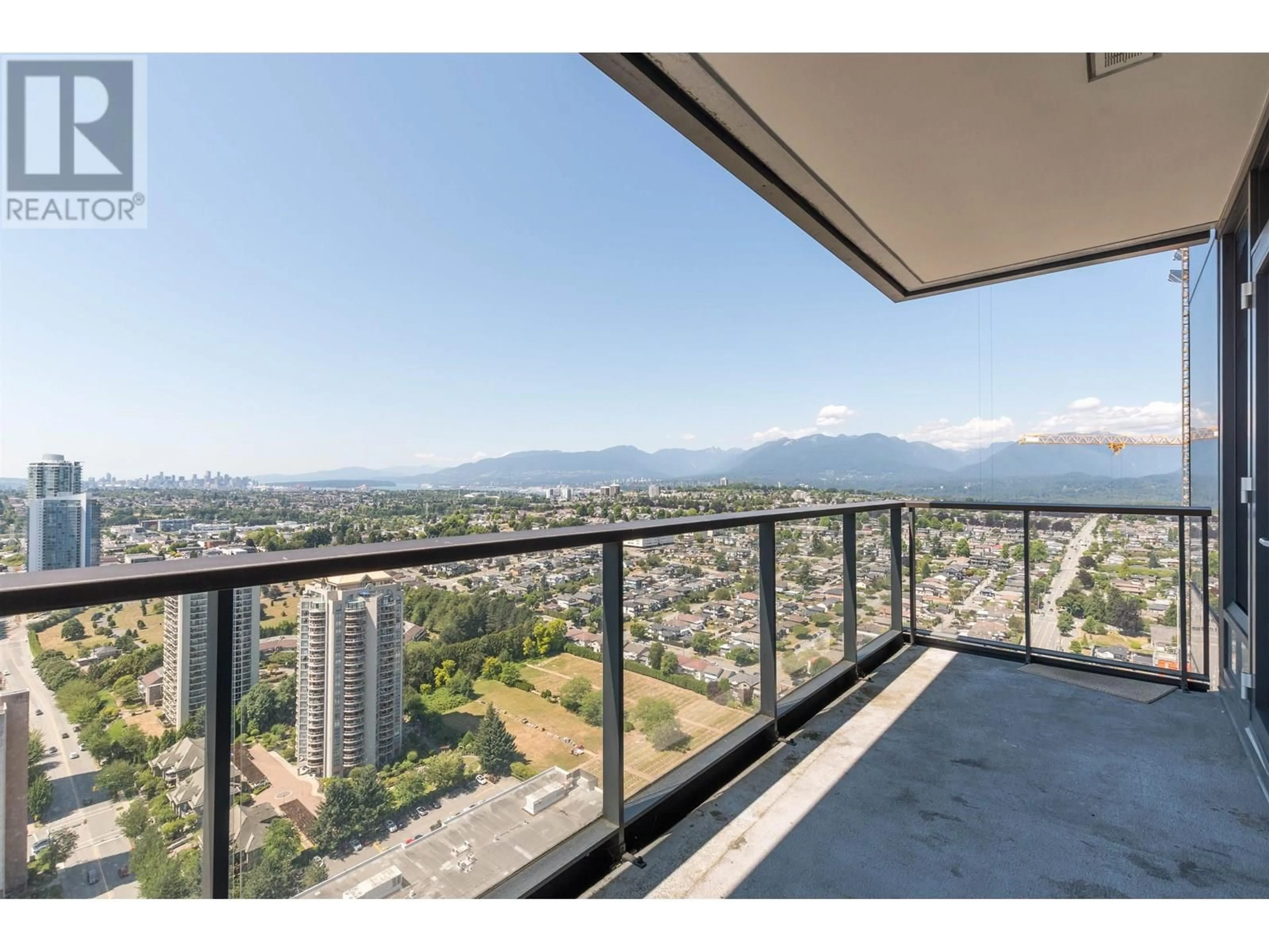 Balcony in the apartment, mountain view for 3611 - 4510 HALIFAX WAY, Burnaby British Columbia V5C0K4