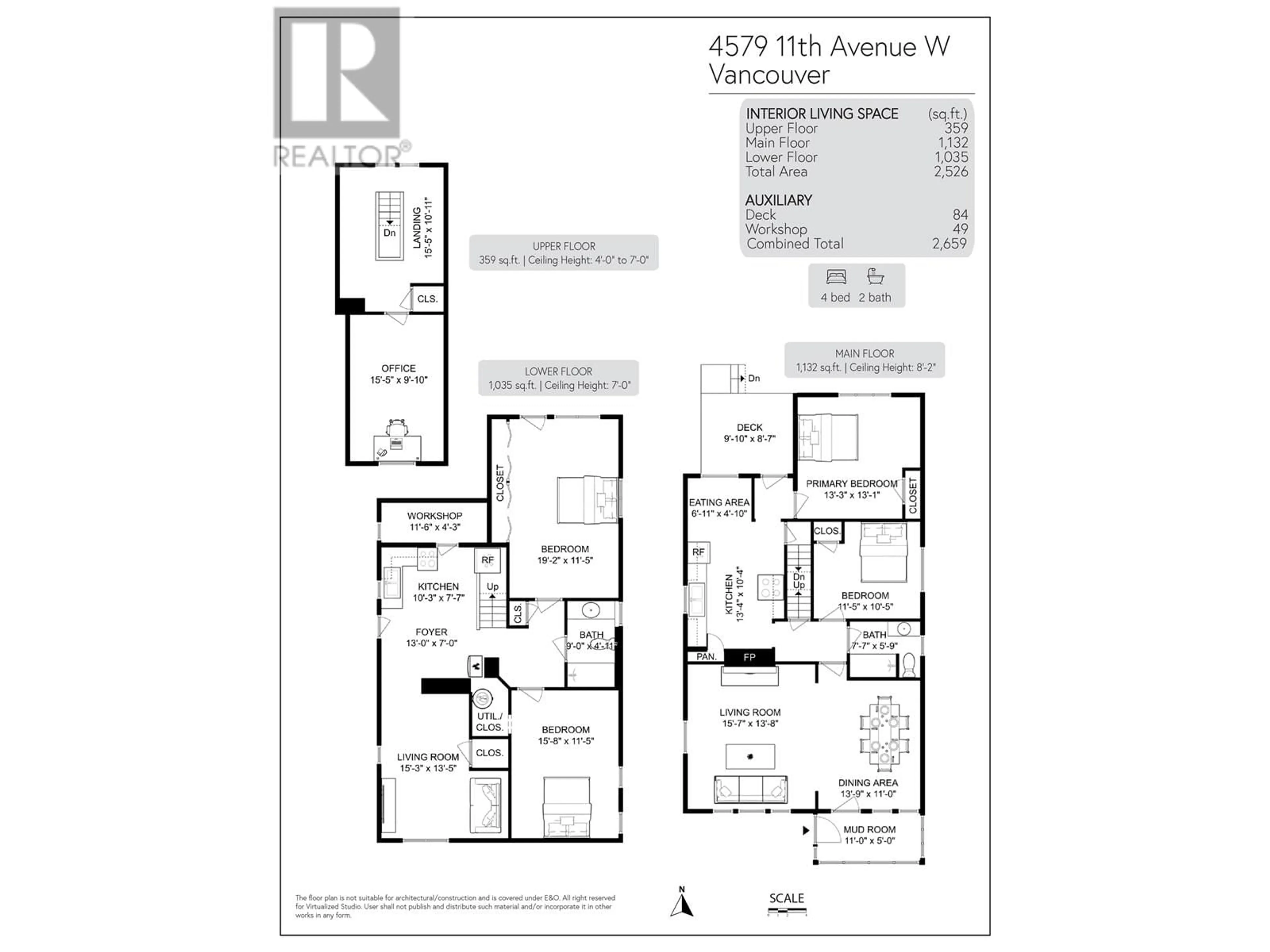 Floor plan for 4579 11TH AVENUE, Vancouver British Columbia V6R2M5