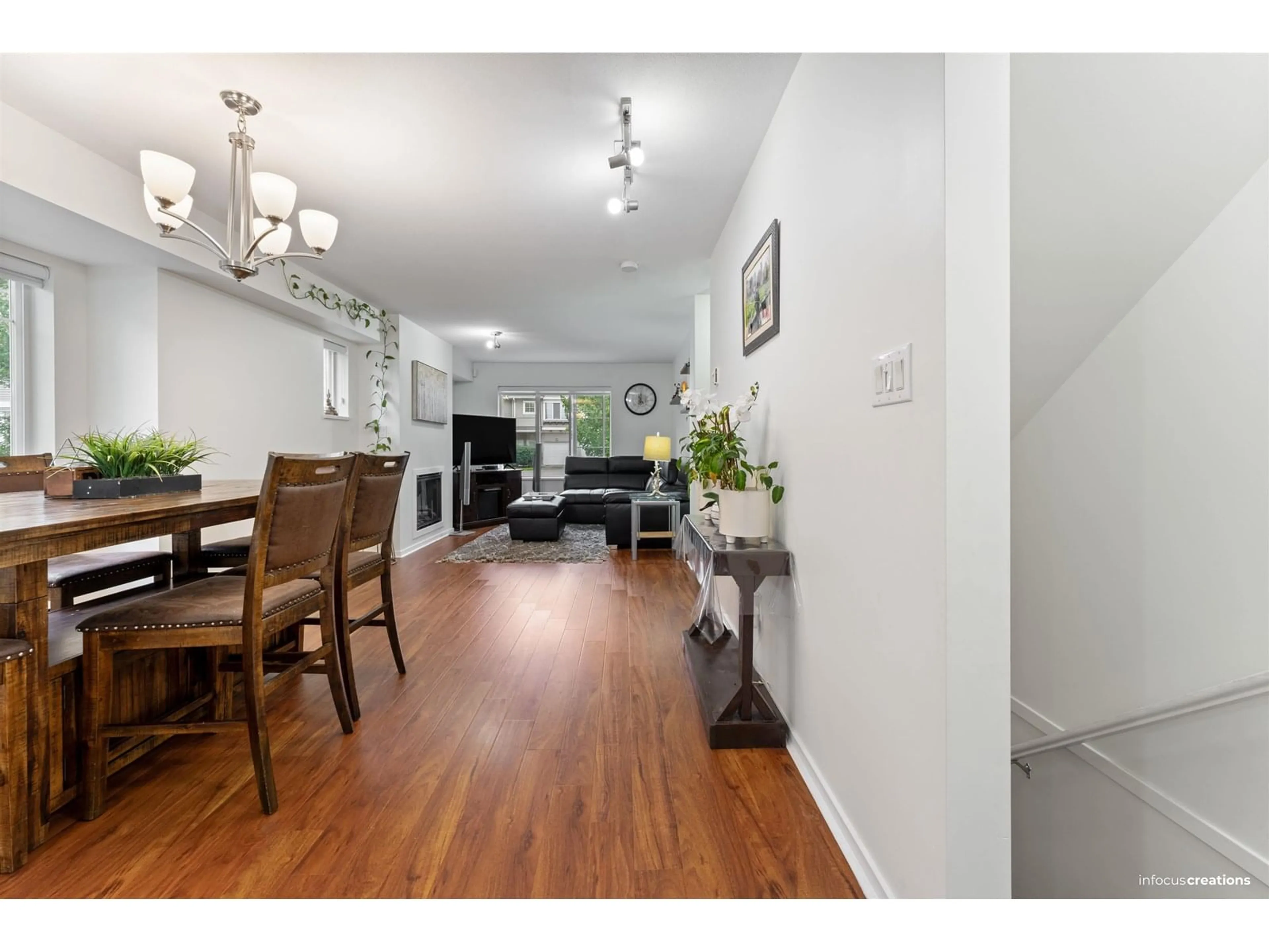 Dining room, wood/laminate floor for 63 - 15155 62 A, Surrey British Columbia V3S8A6