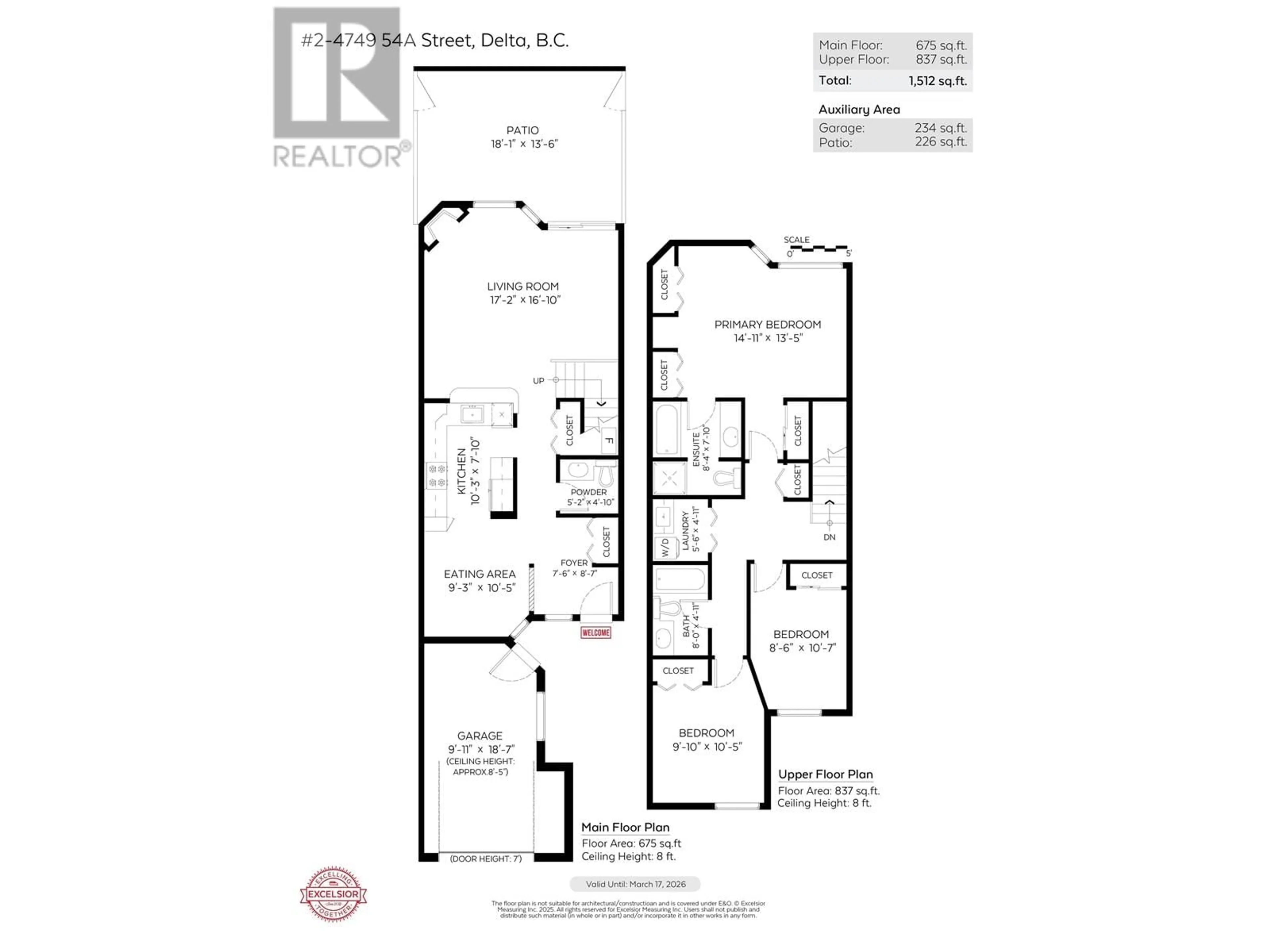 Floor plan for 2 - 4749 54A STREET, Ladner British Columbia V4K2Z9