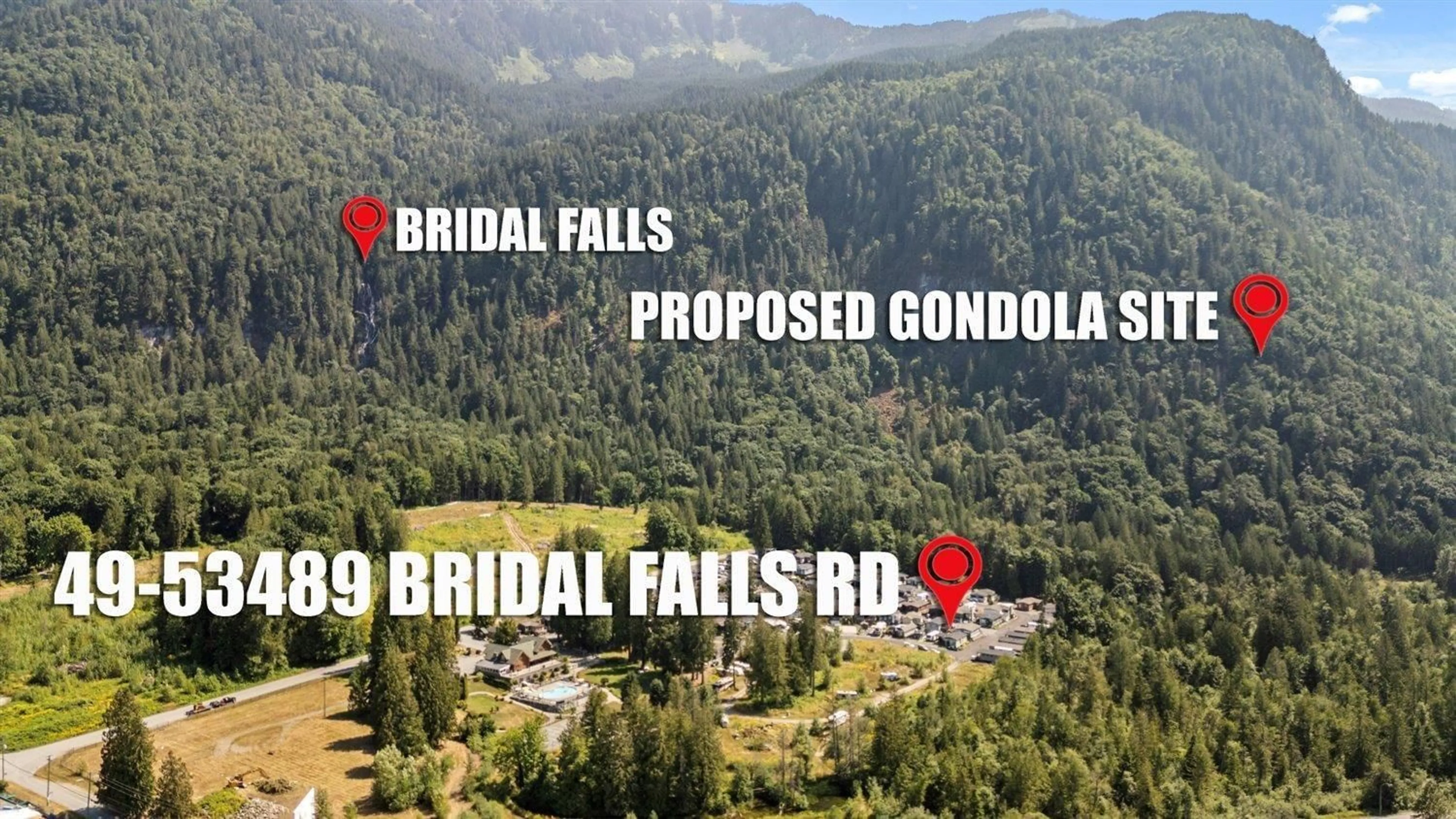 A pic from outside/outdoor area/front of a property/back of a property/a pic from drone, building for 49 - 53480 BRIDAL FALLS ROAD, Rosedale British Columbia V0X1X1