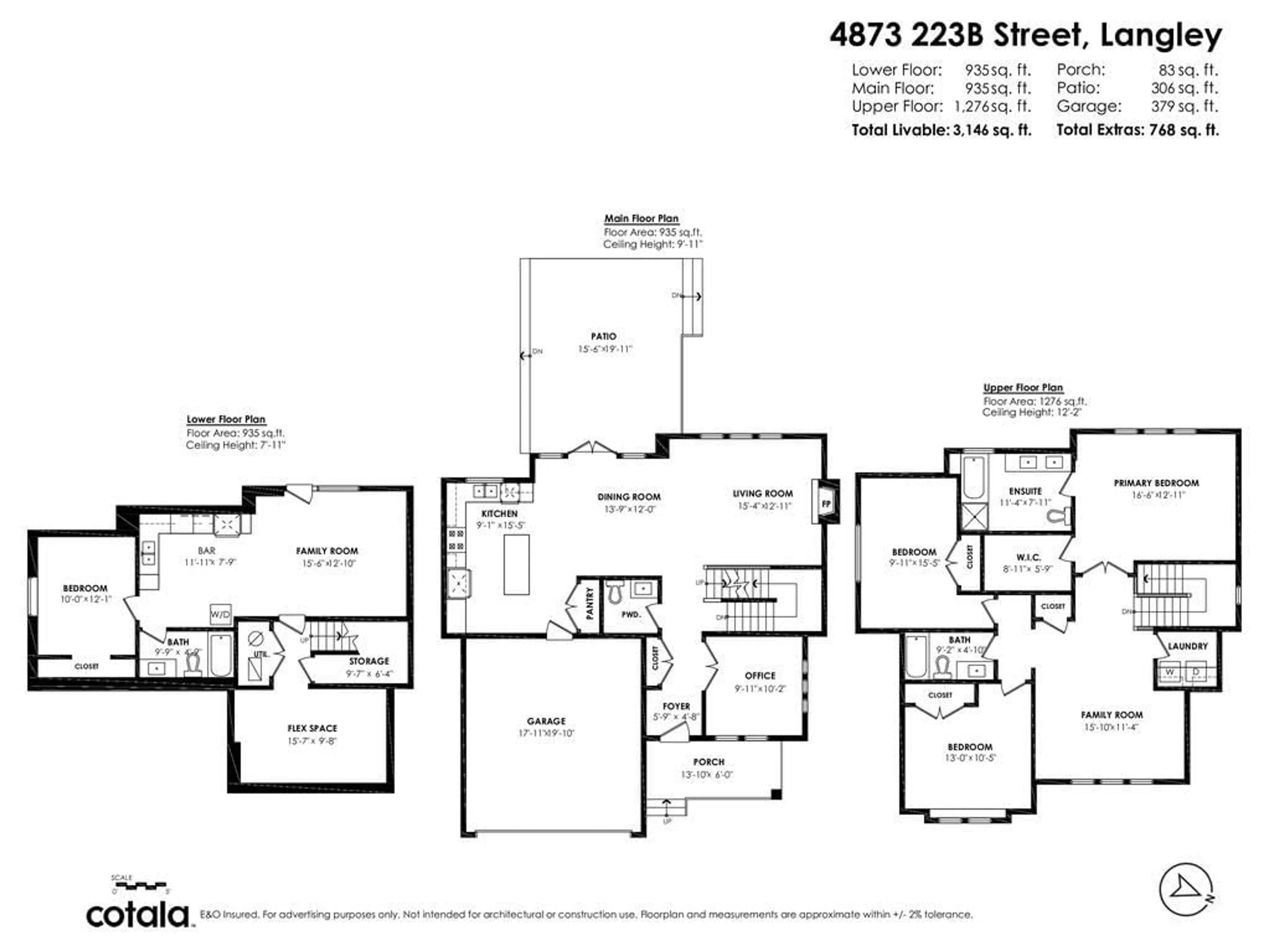 Floor plan for 4873 223B, Langley British Columbia V2Y2X6