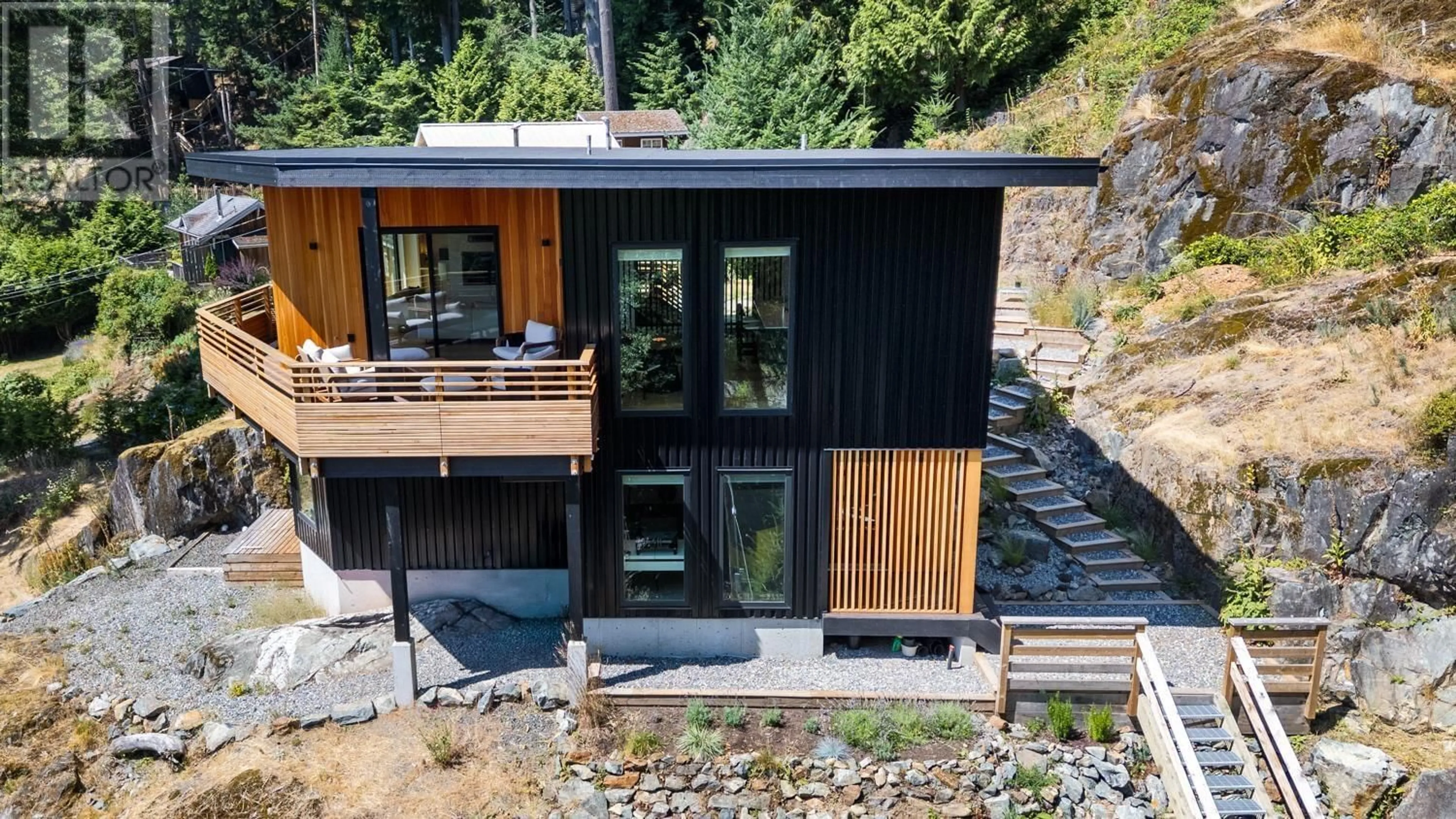 A pic from outside/outdoor area/front of a property/back of a property/a pic from drone, unknown for 1486 EAGLE CLIFF ROAD, Bowen Island British Columbia V0N1G1