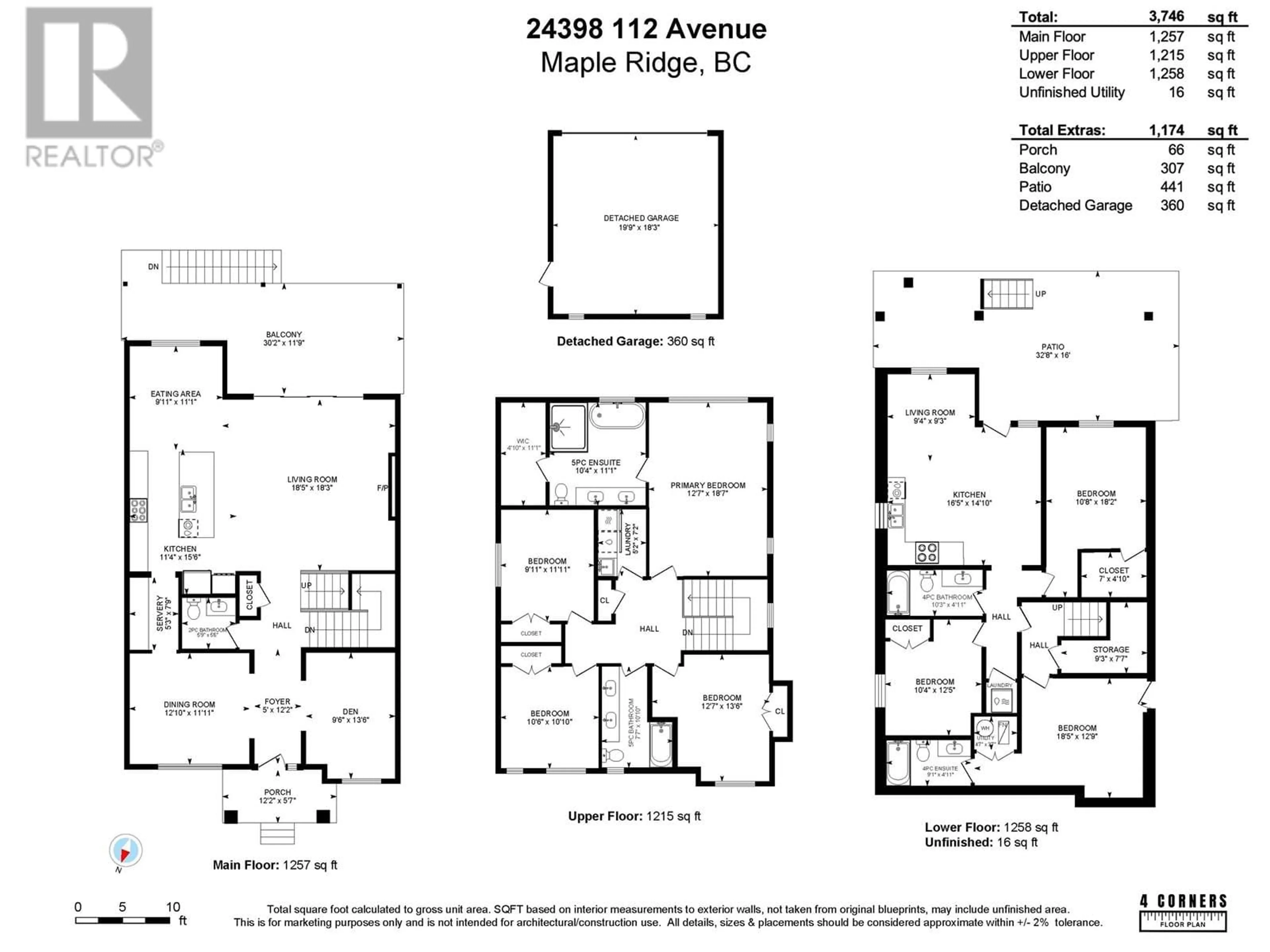 Floor plan for 24398 112 AVENUE, Maple Ridge British Columbia V2W1H5
