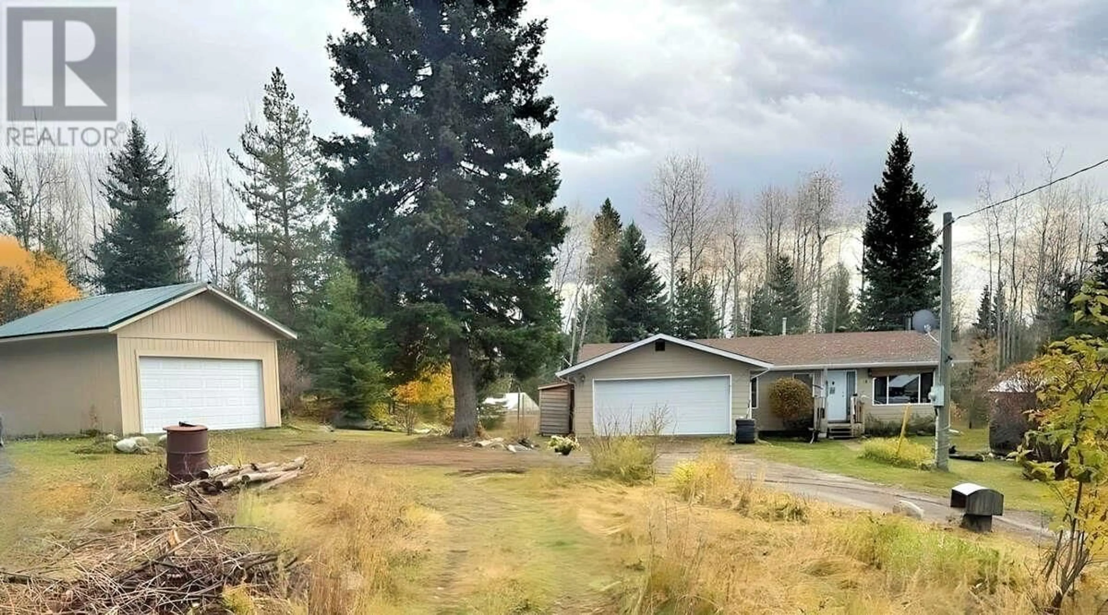 A pic from outside/outdoor area/front of a property/back of a property/a pic from drone, unknown for 7673 GRAHAM ROAD, Bridge Lake British Columbia V0K1E0