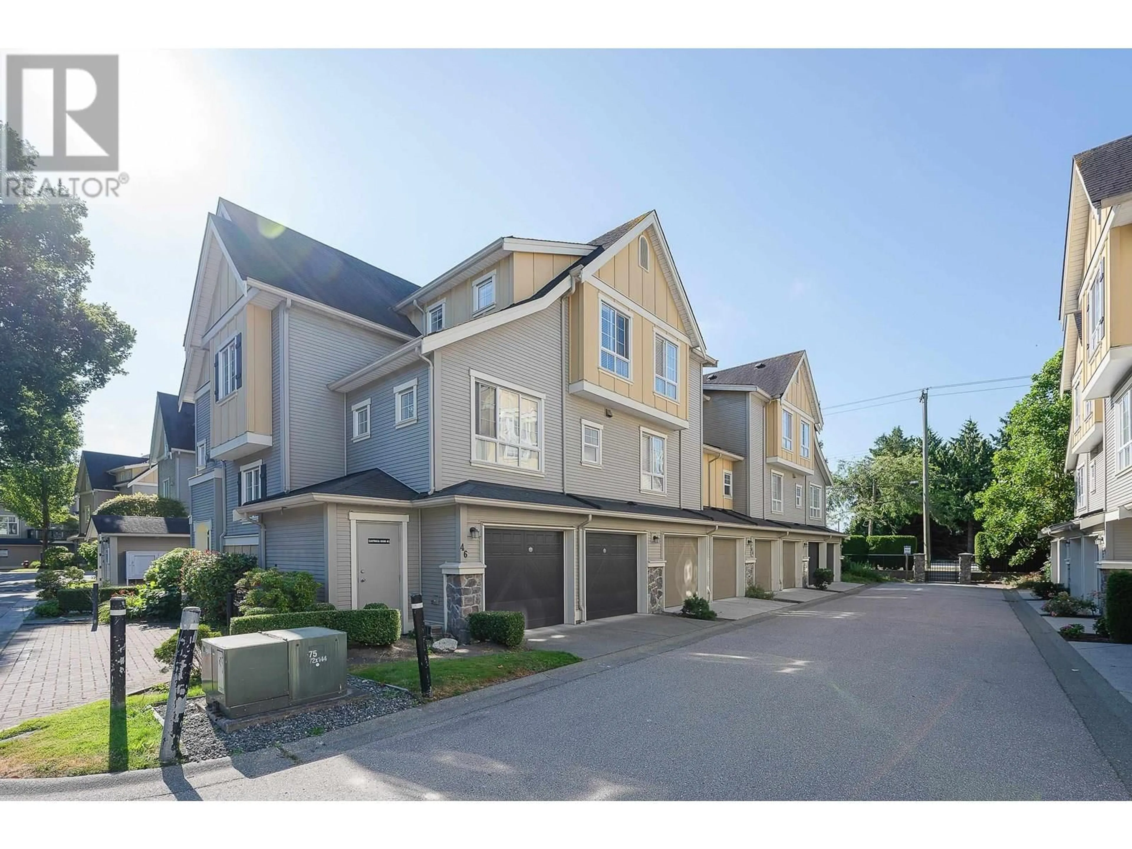 A pic from outside/outdoor area/front of a property/back of a property/a pic from drone, street for 44 - 7171 STEVESTON HIGHWAY, Richmond British Columbia V7A5K4