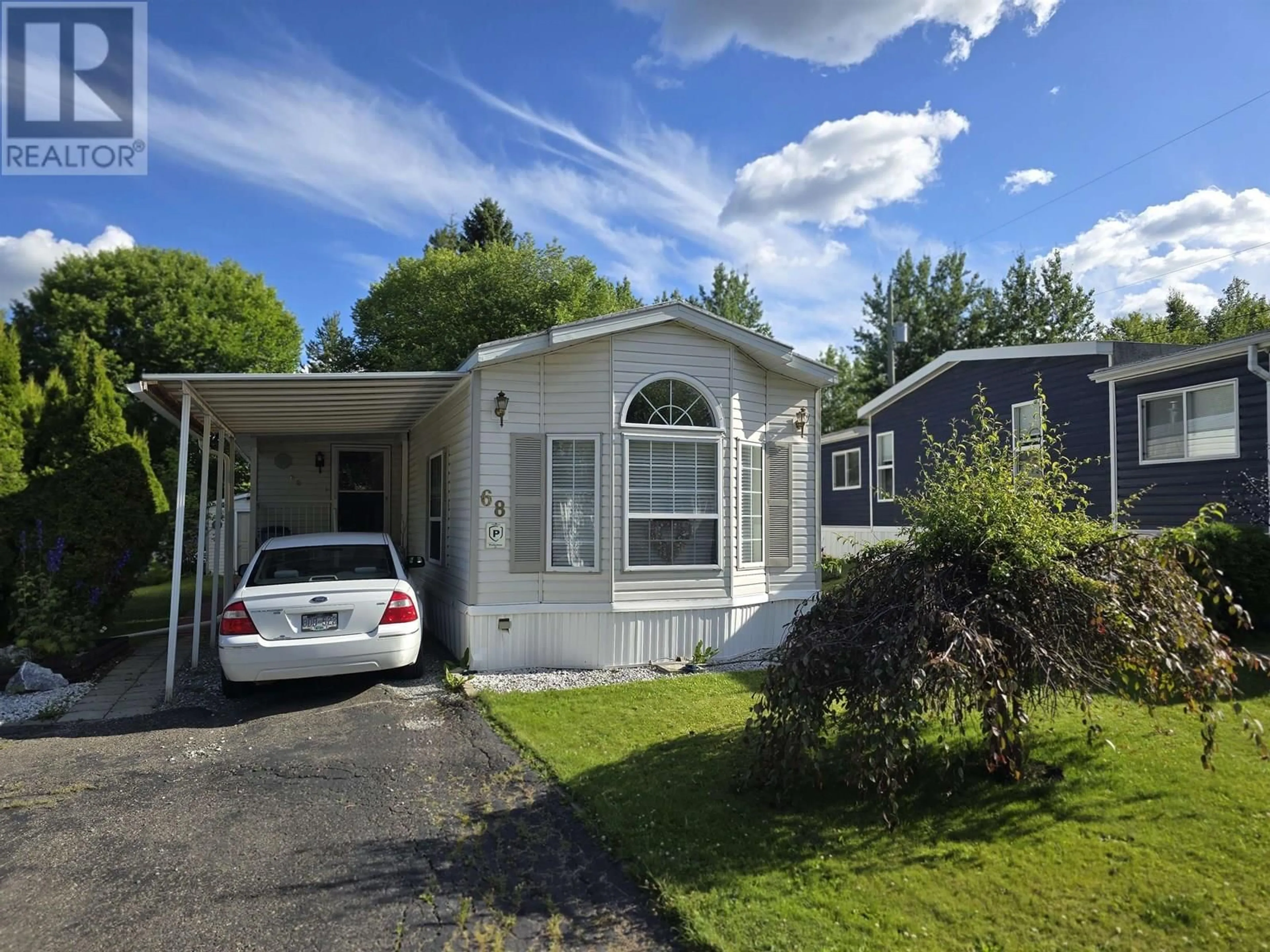 Home with vinyl exterior material, street for 68 - 1000 INVERNESS ROAD, Prince George British Columbia V2K4V1