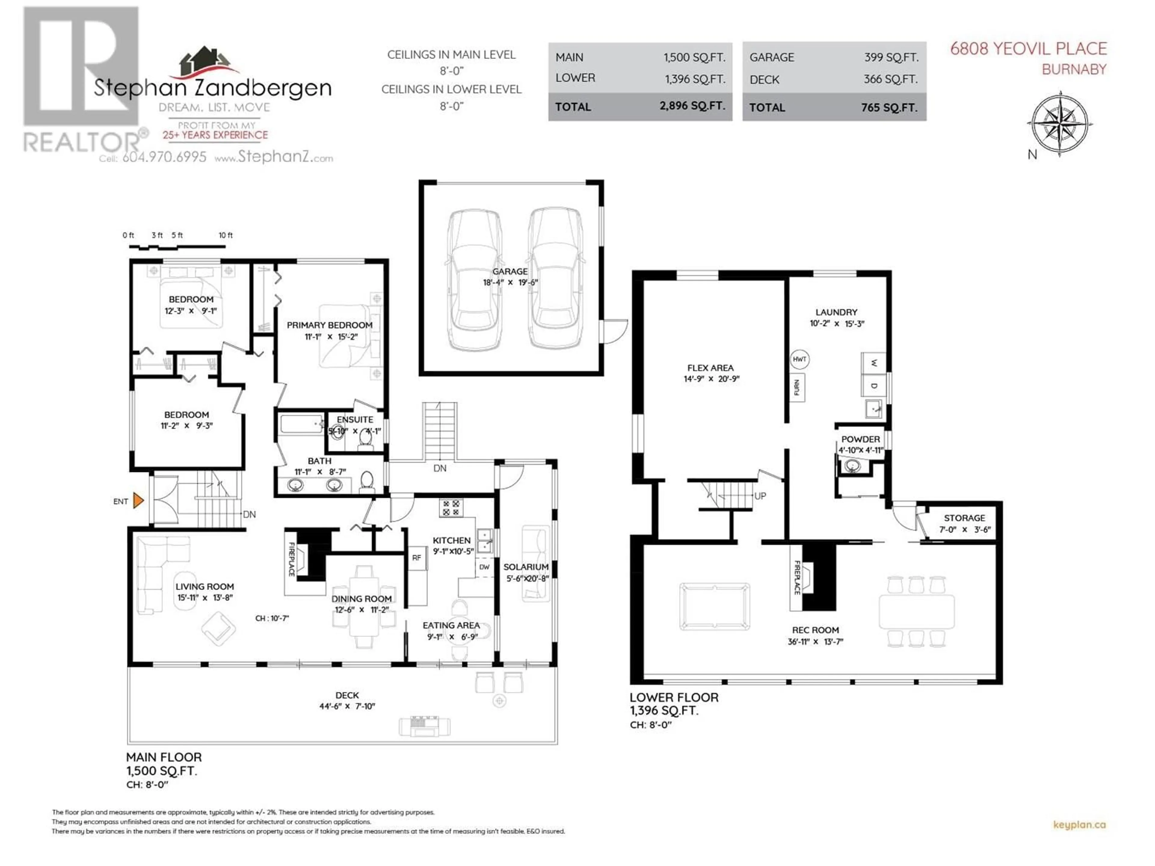 Floor plan for 6808 YEOVIL PLACE, Burnaby British Columbia V5B2V9