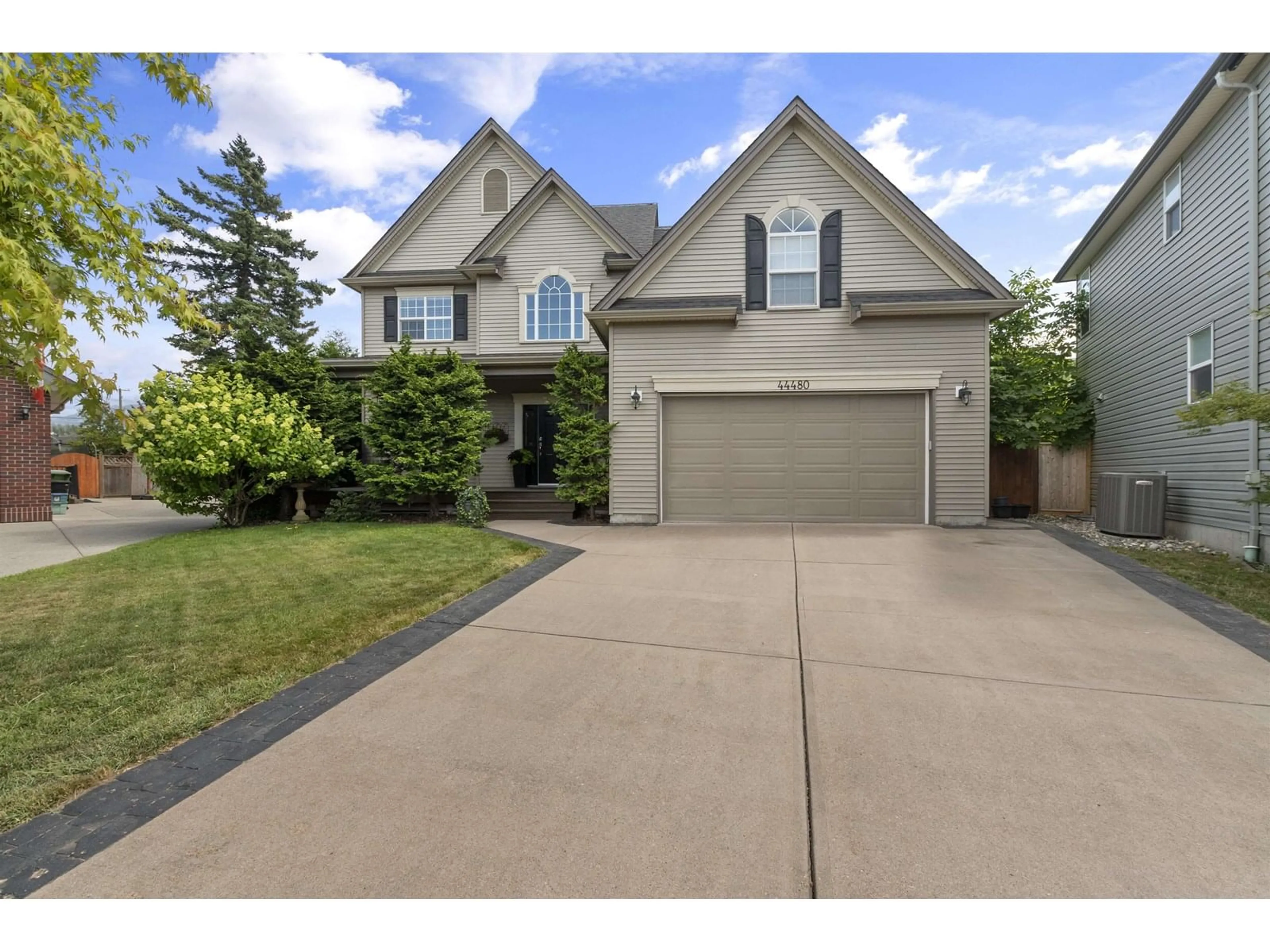 Home with brick exterior material, street for 44480 EENA DRIVE, Chilliwack British Columbia V2R5N5