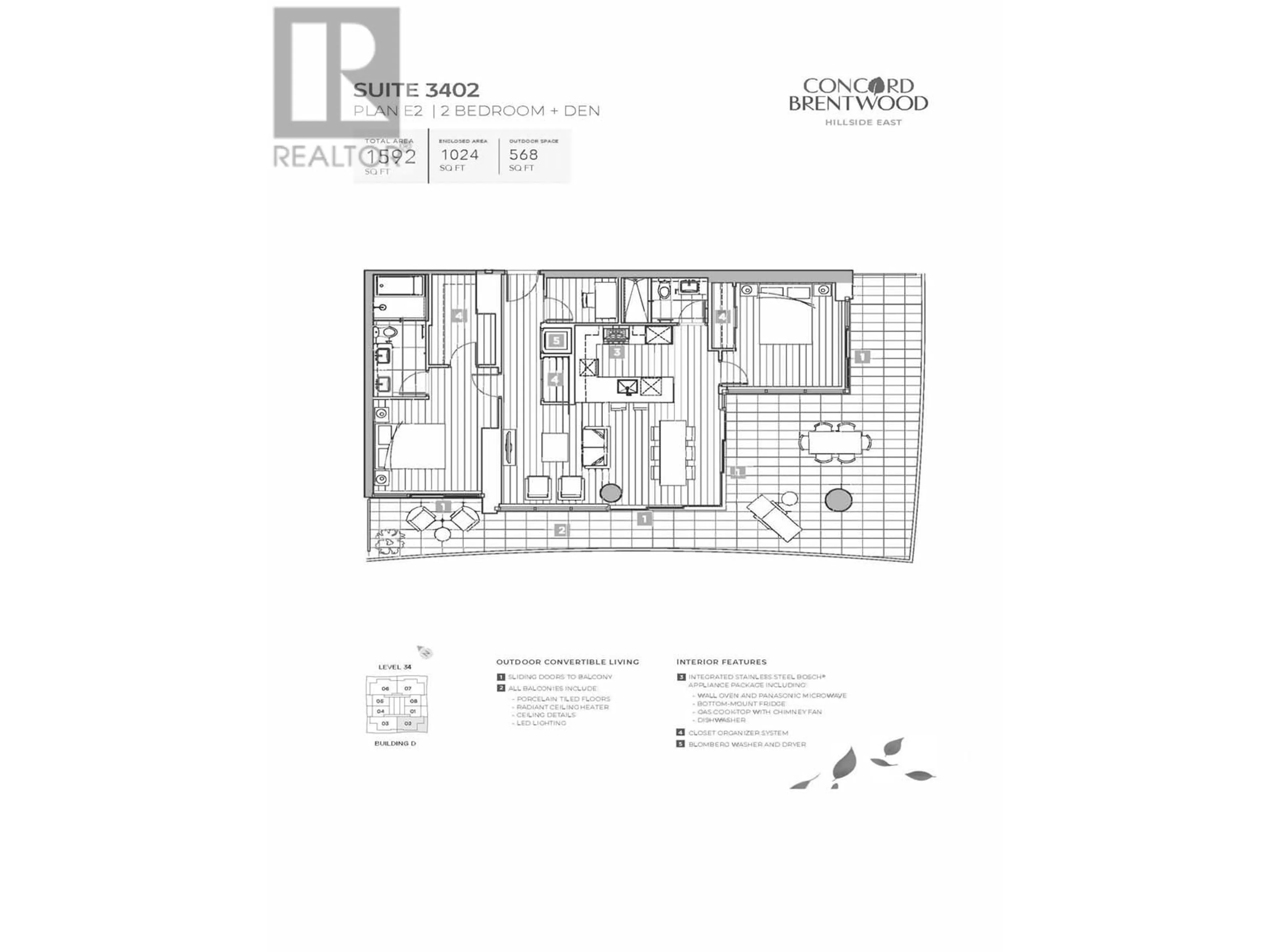 Floor plan for 3402 - 4890 LOUGHEED HIGHWAY, Burnaby British Columbia V5C0N2