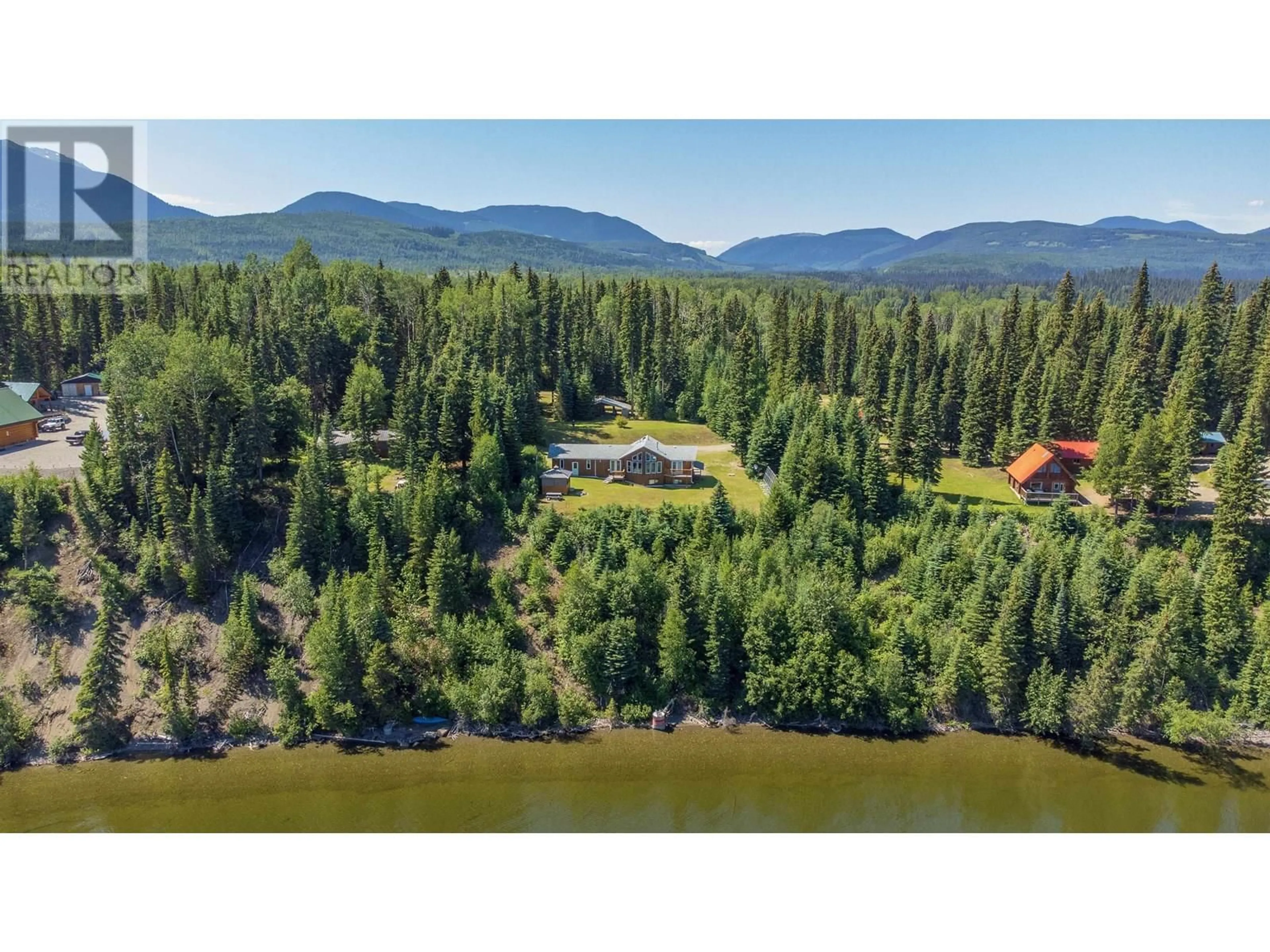 A pic from outside/outdoor area/front of a property/back of a property/a pic from drone, water/lake/river/ocean view for 4490 BOWRON LAKE ROAD, Wells British Columbia V0K2R0
