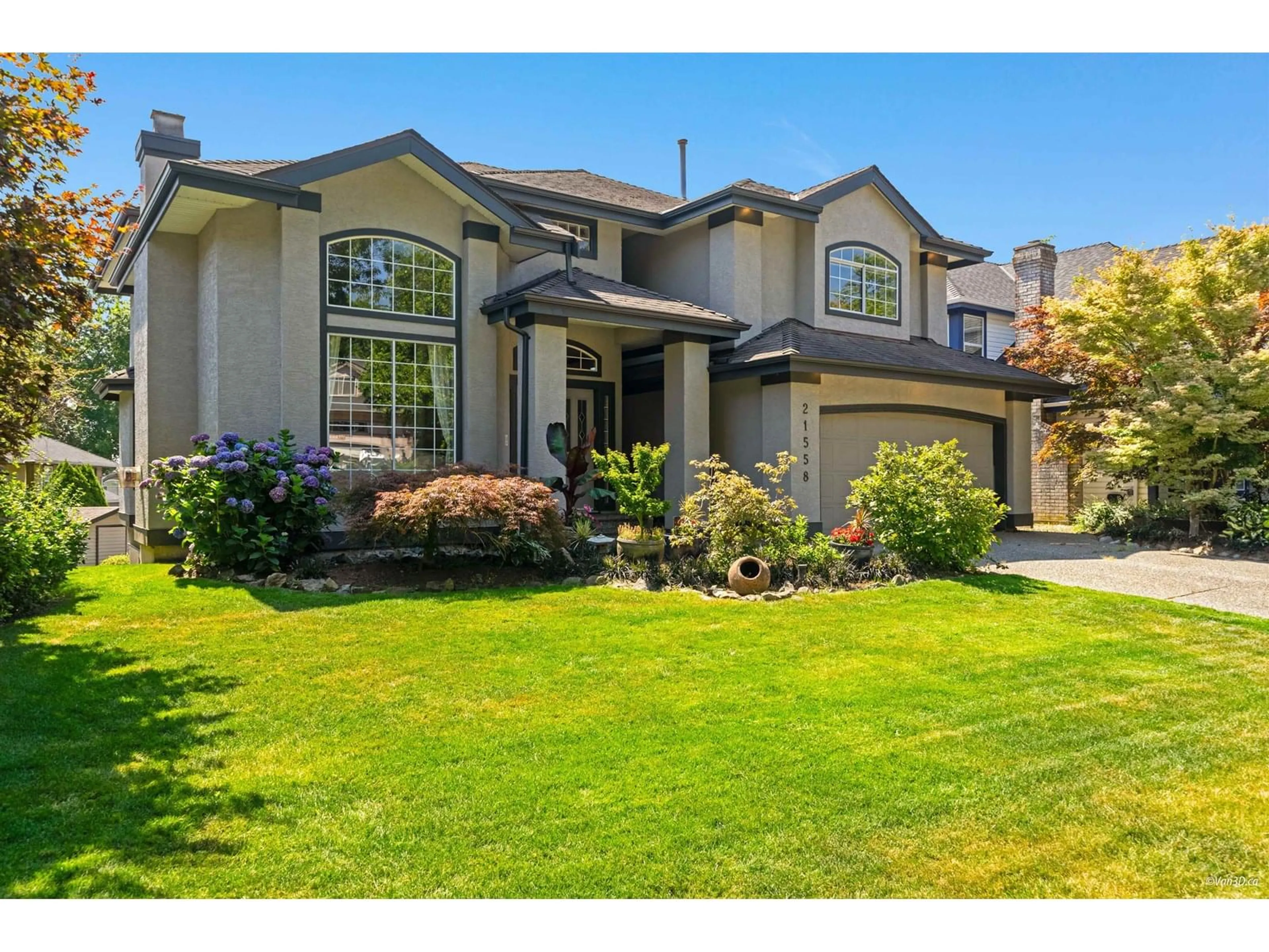 Home with brick exterior material, street for 21558 84B, Langley British Columbia V1M2M1