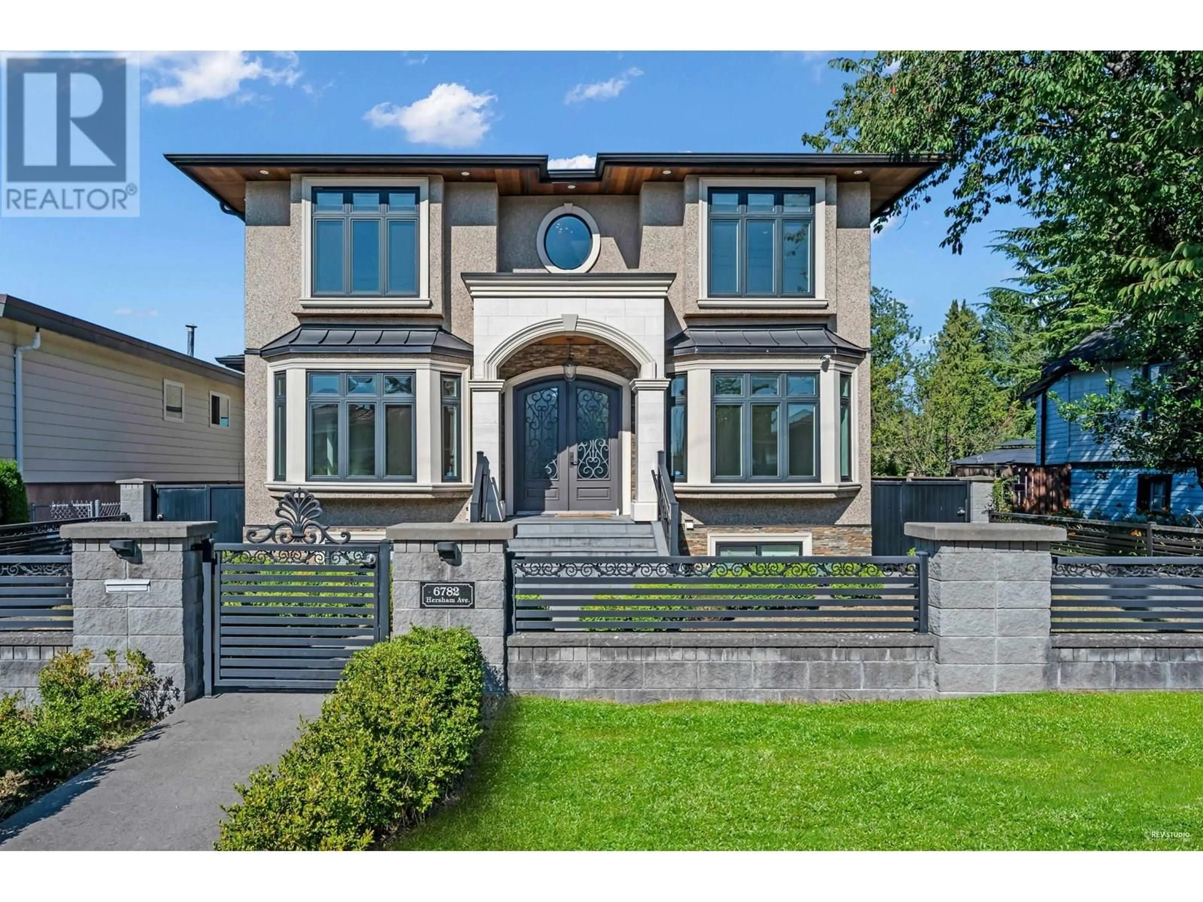 Home with brick exterior material, street for 6782 HERSHAM AVENUE, Burnaby British Columbia V5E3K8