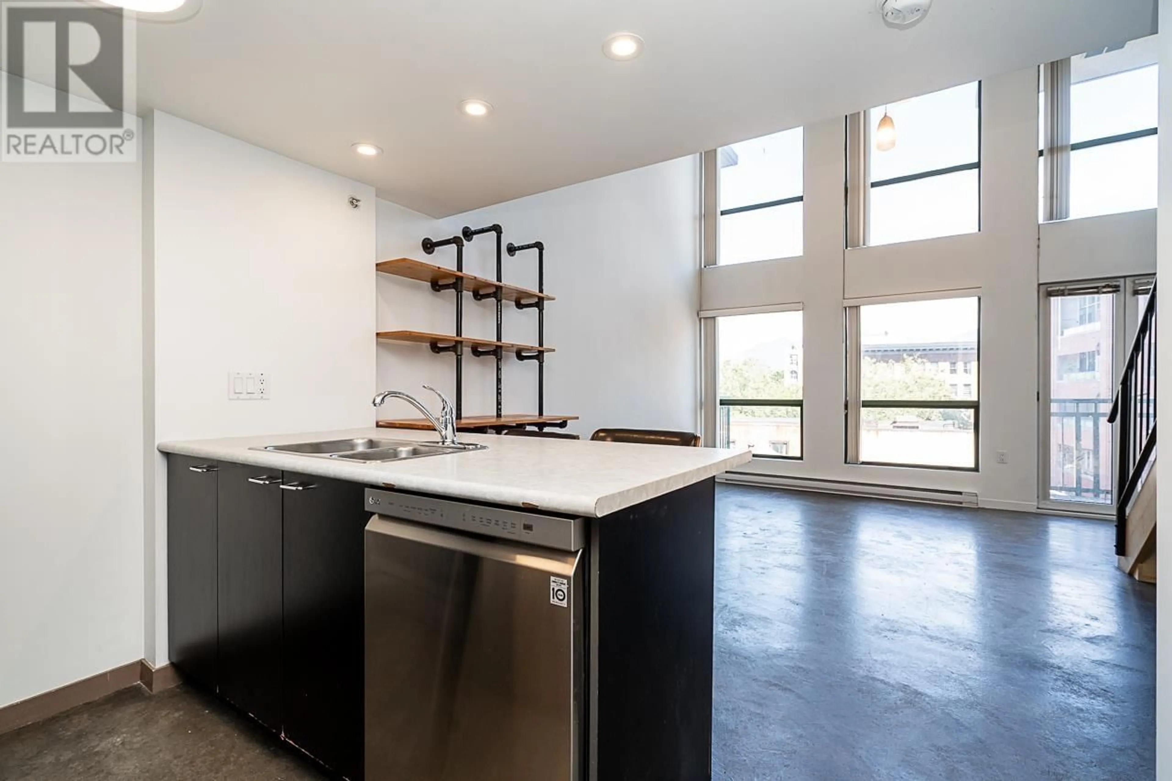 Open concept kitchen, unknown for 415 - 1 CORDOVA STREET, Vancouver British Columbia V6B2J1