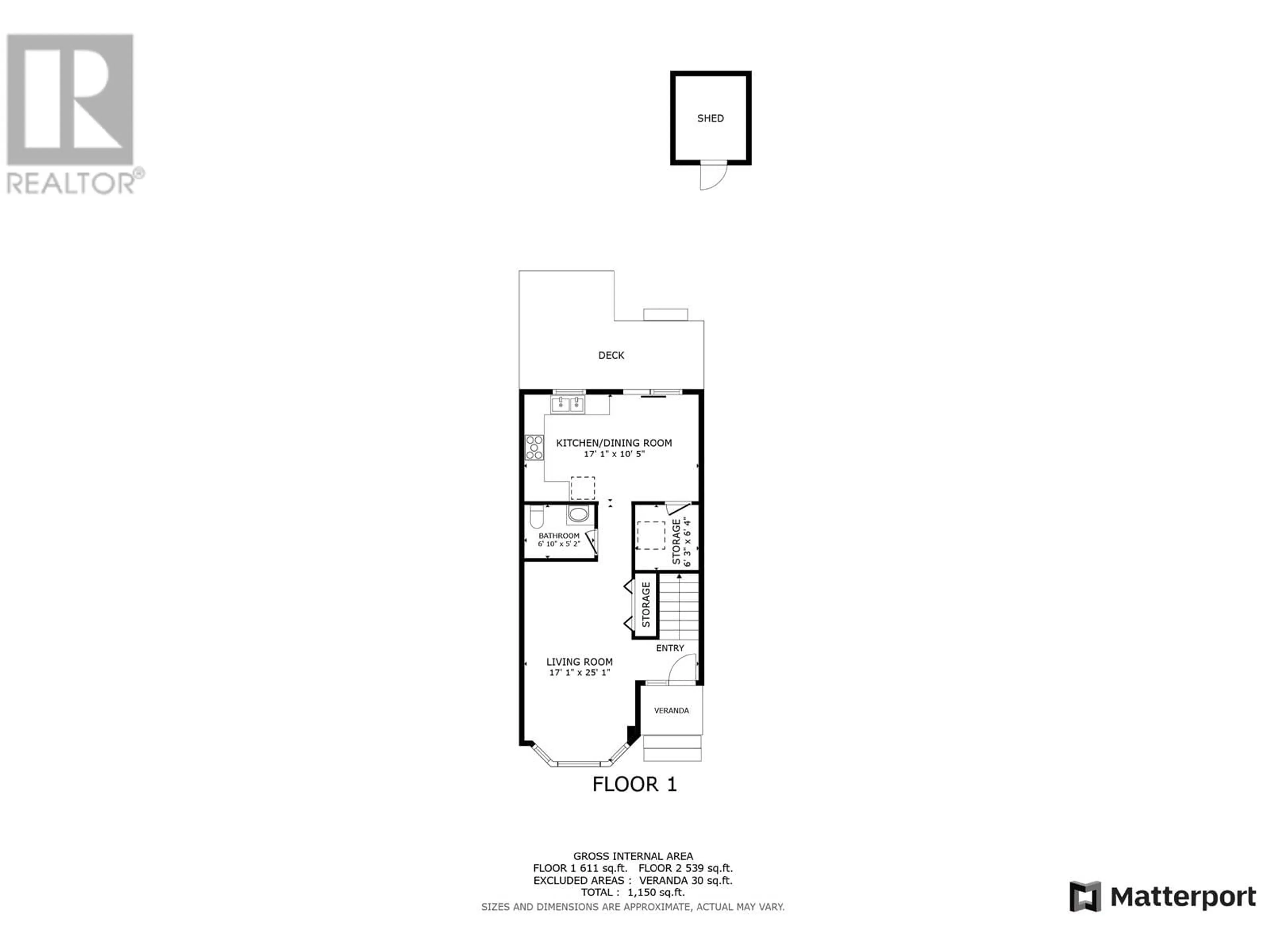 Floor plan for 10709 89 STREET, Fort St. John British Columbia V1J5Y3