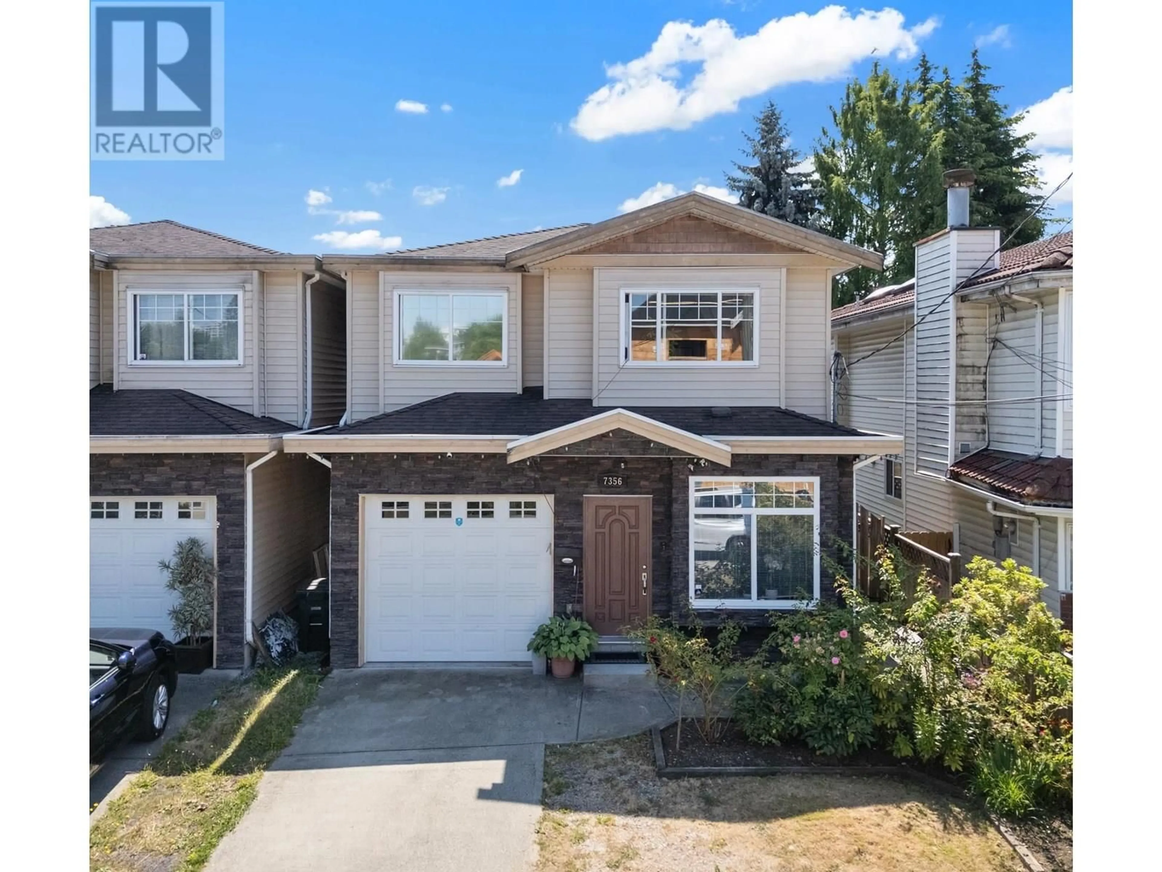 Home with vinyl exterior material, street for 7356 12TH AVENUE, Burnaby British Columbia V3N2J9