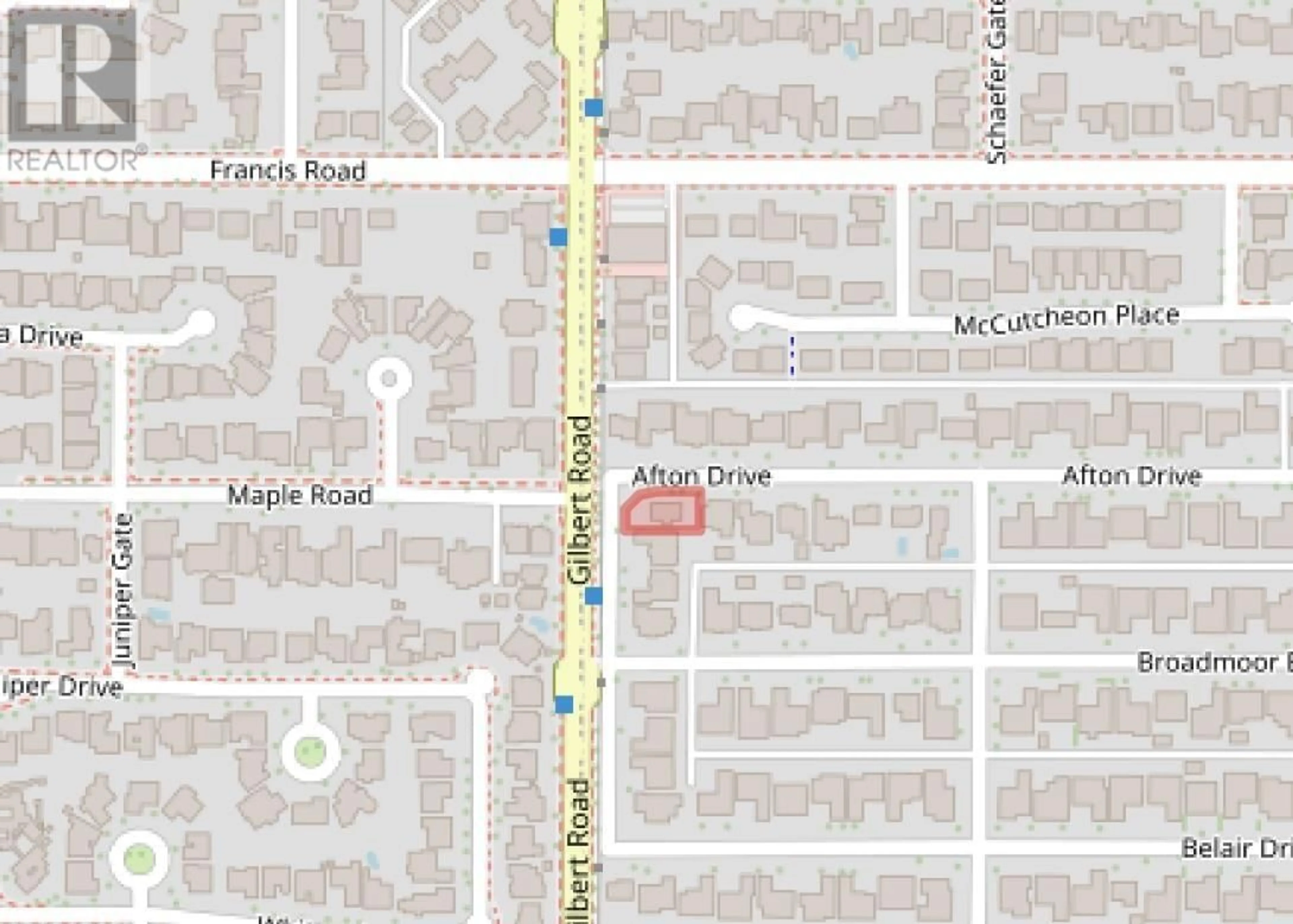 Picture of a map for 7200 AFTON DRIVE, Richmond British Columbia V7A1A1