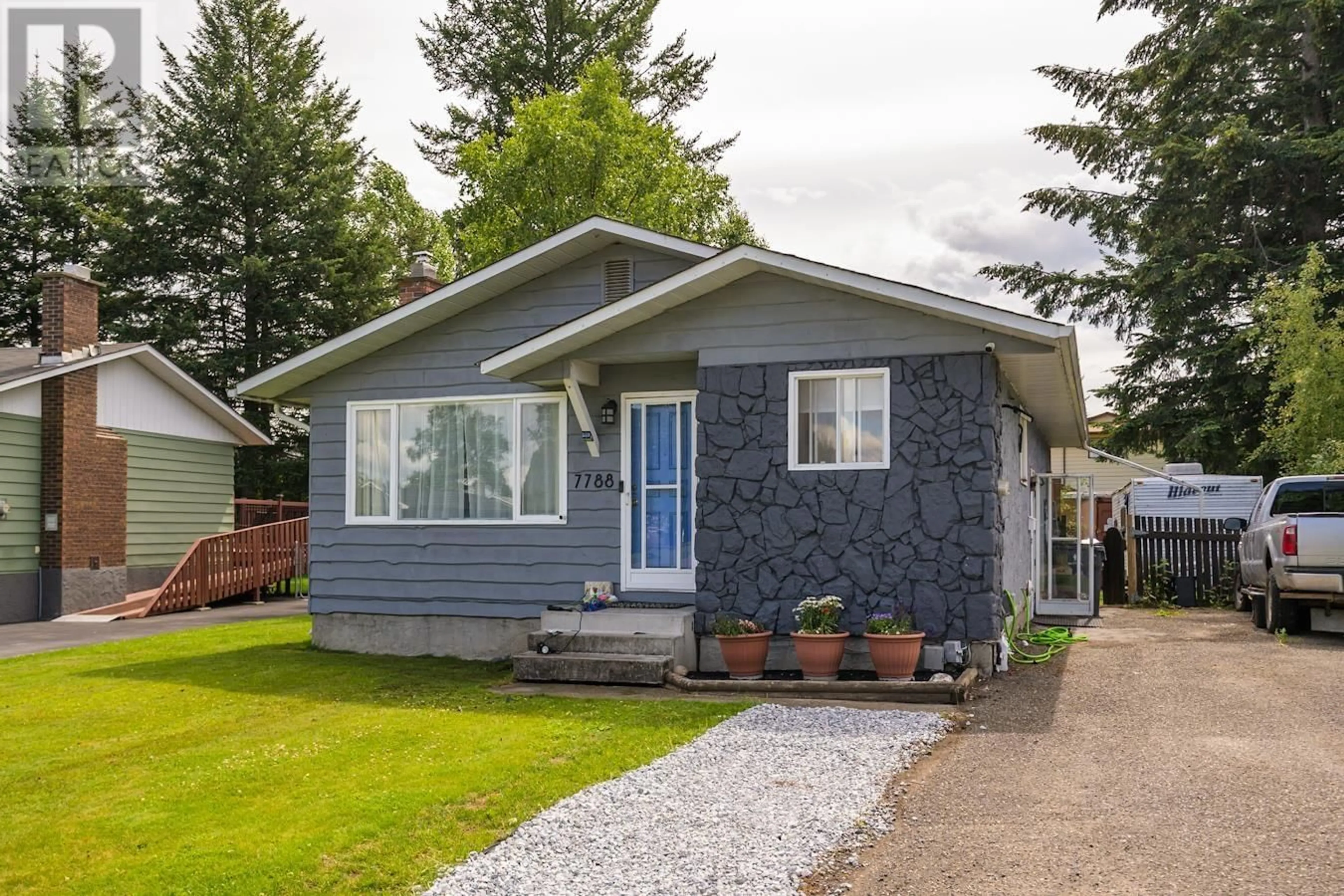Home with vinyl exterior material, street for 7788 NEWTON CRESCENT, Prince George British Columbia V2N3L6