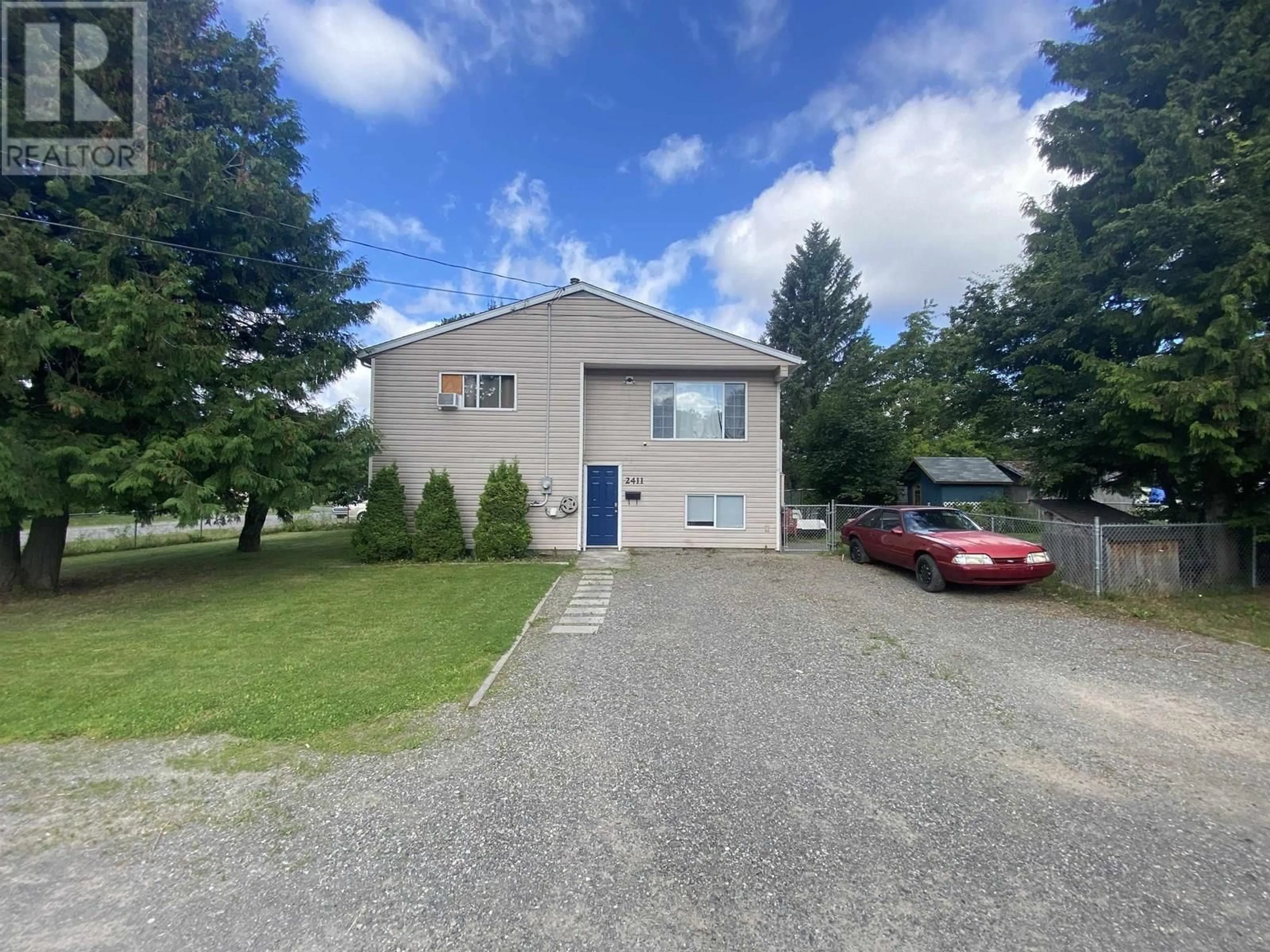 A pic from outside/outdoor area/front of a property/back of a property/a pic from drone, street for 2411 PEAR STREET, Terrace British Columbia V8G2R5