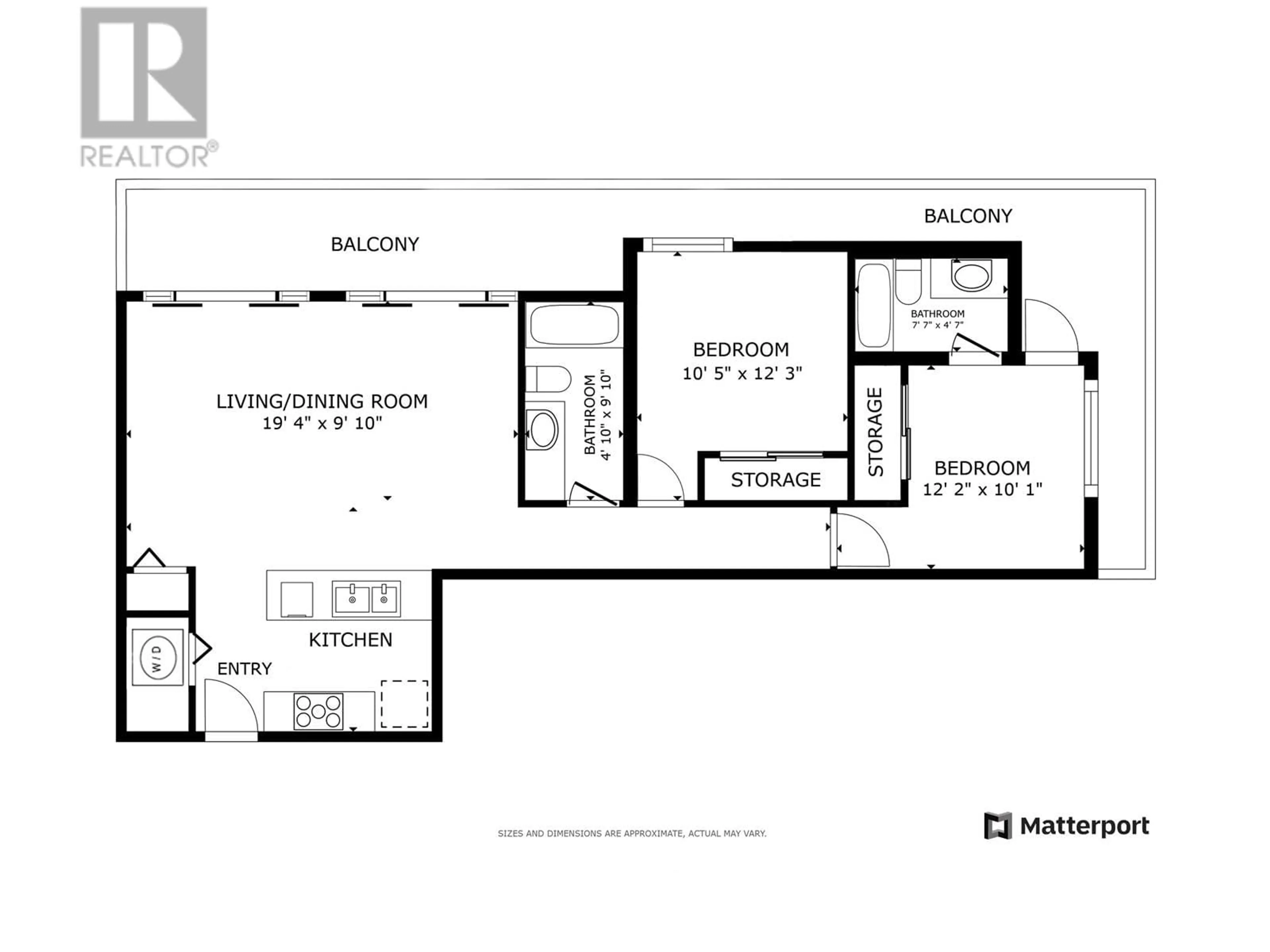 Floor plan for 301 - 7377 14TH AVENUE, Burnaby British Columbia V3N1Z7