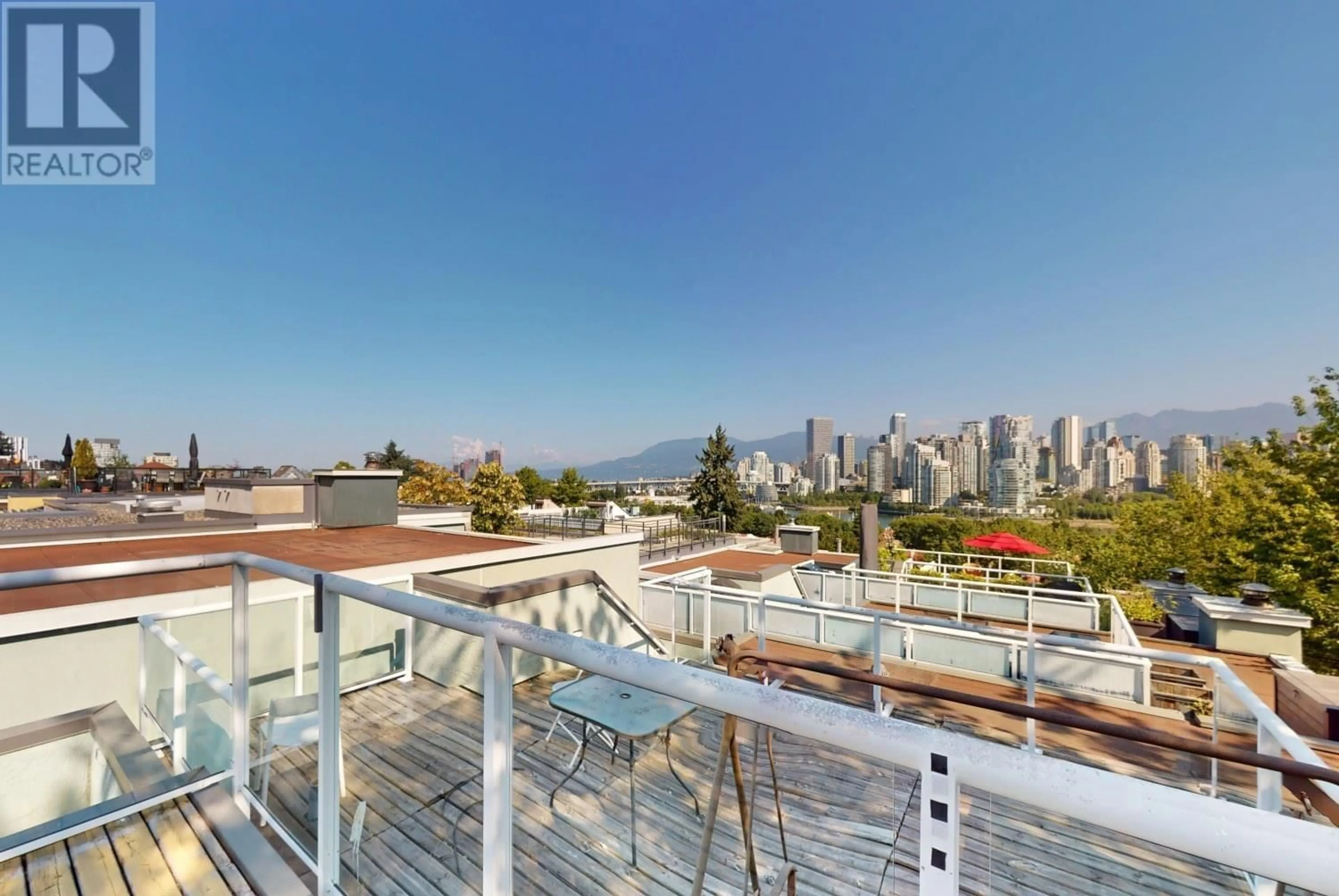 Patio, city buildings view from balcony for 2395 OAK STREET, Vancouver British Columbia V6H2J8