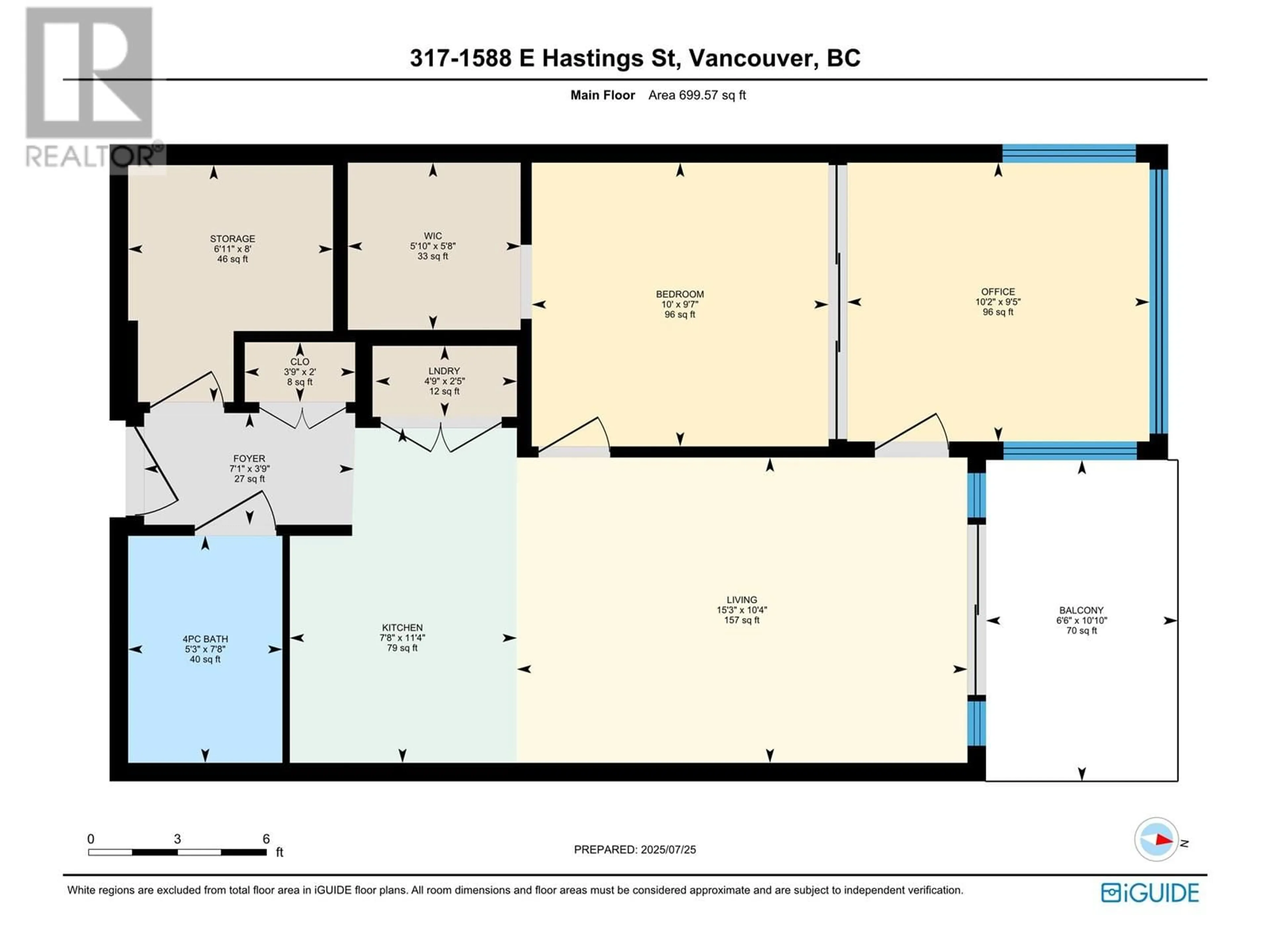 Floor plan for 317 - 1588 HASTINGS STREET, Vancouver British Columbia V5L0B8