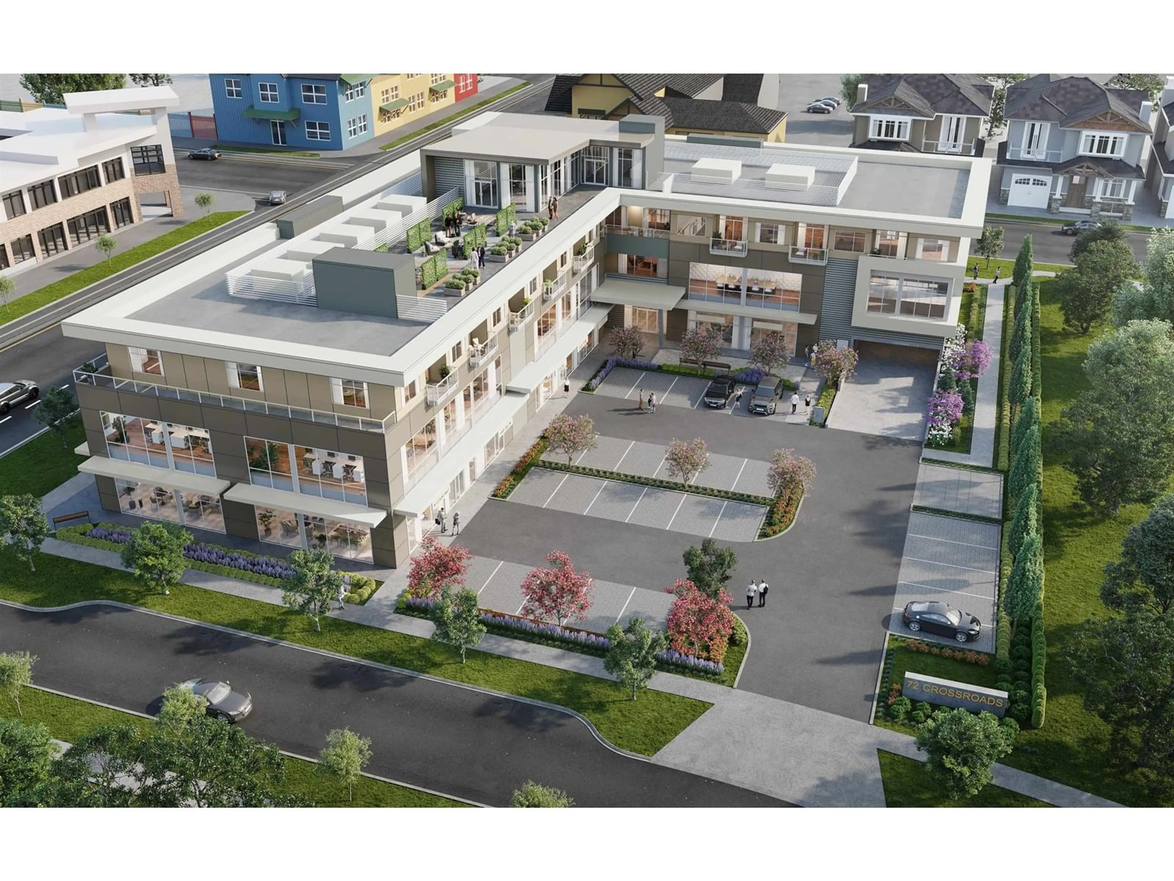 A pic from outside/outdoor area/front of a property/back of a property/a pic from drone, street for 314 - 7168 192, Surrey British Columbia V0V0V0