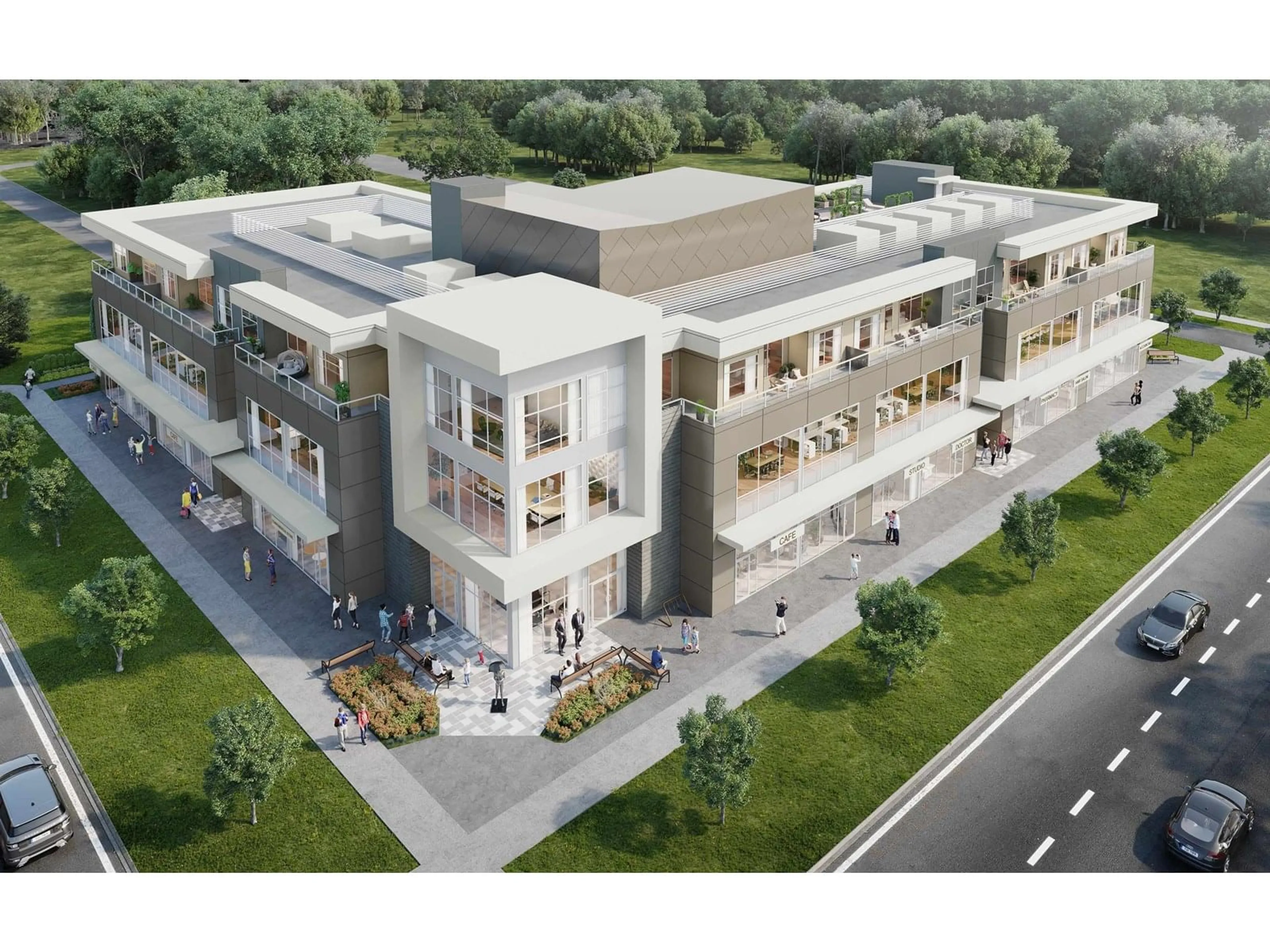 A pic from outside/outdoor area/front of a property/back of a property/a pic from drone, building for 314 - 7168 192, Surrey British Columbia V0V0V0