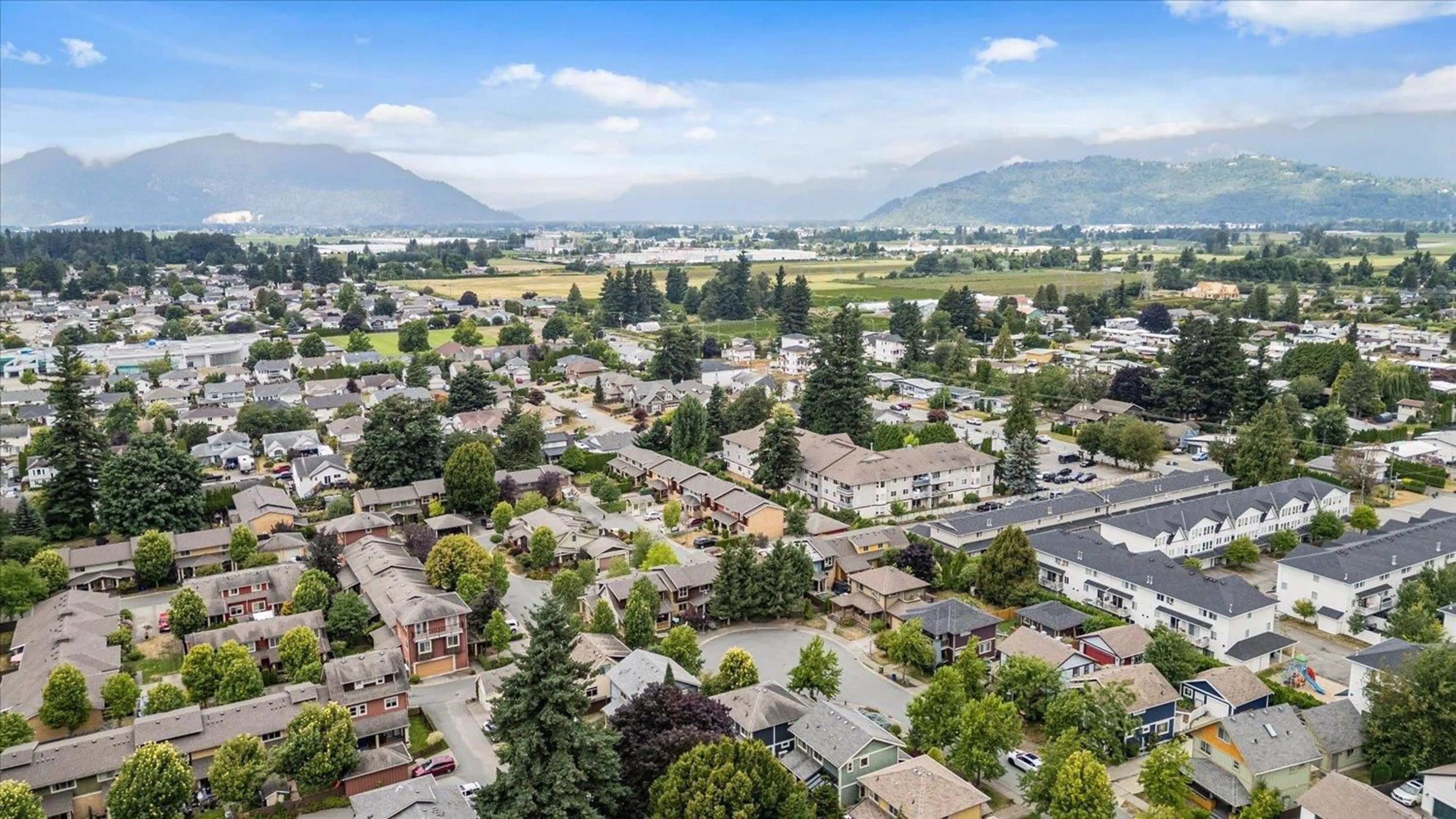 A pic from outside/outdoor area/front of a property/back of a property/a pic from drone, mountain view for 36 - 5960 COWICHAN STREET, Chilliwack British Columbia V2R0L6