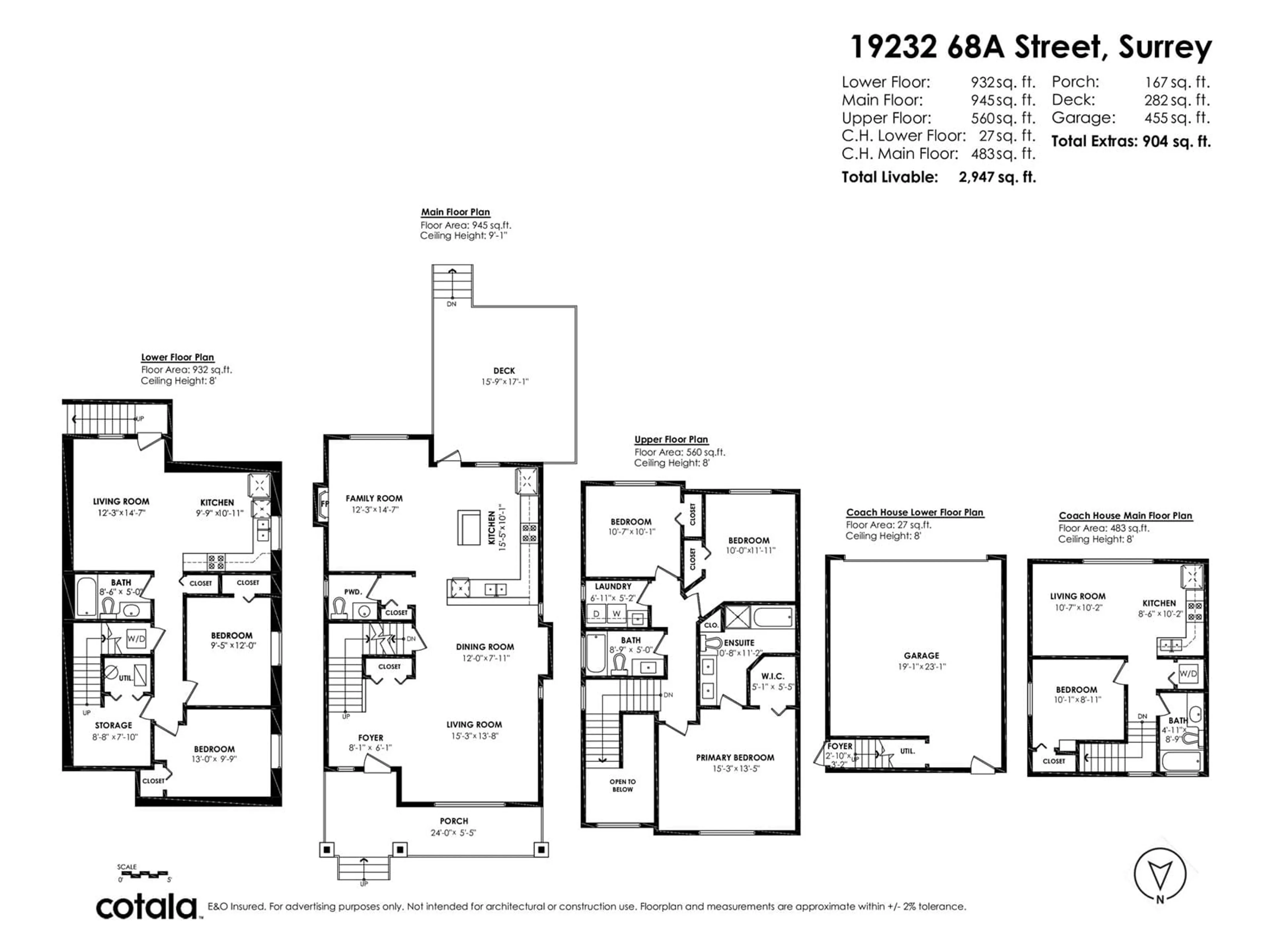 Floor plan for 19232 68A, Surrey British Columbia V4N0B6