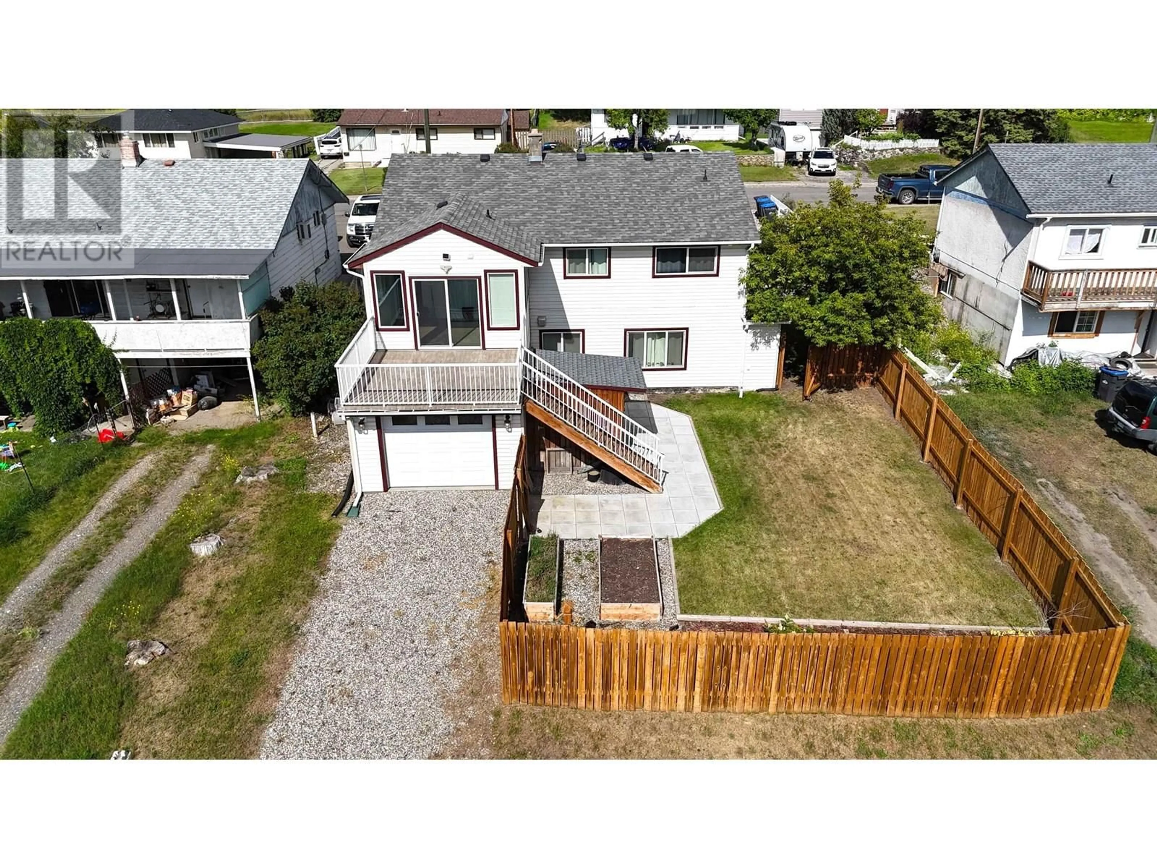 A pic from outside/outdoor area/front of a property/back of a property/a pic from drone, street for 643 PINCHBECK STREET, Williams Lake British Columbia V2G1E6