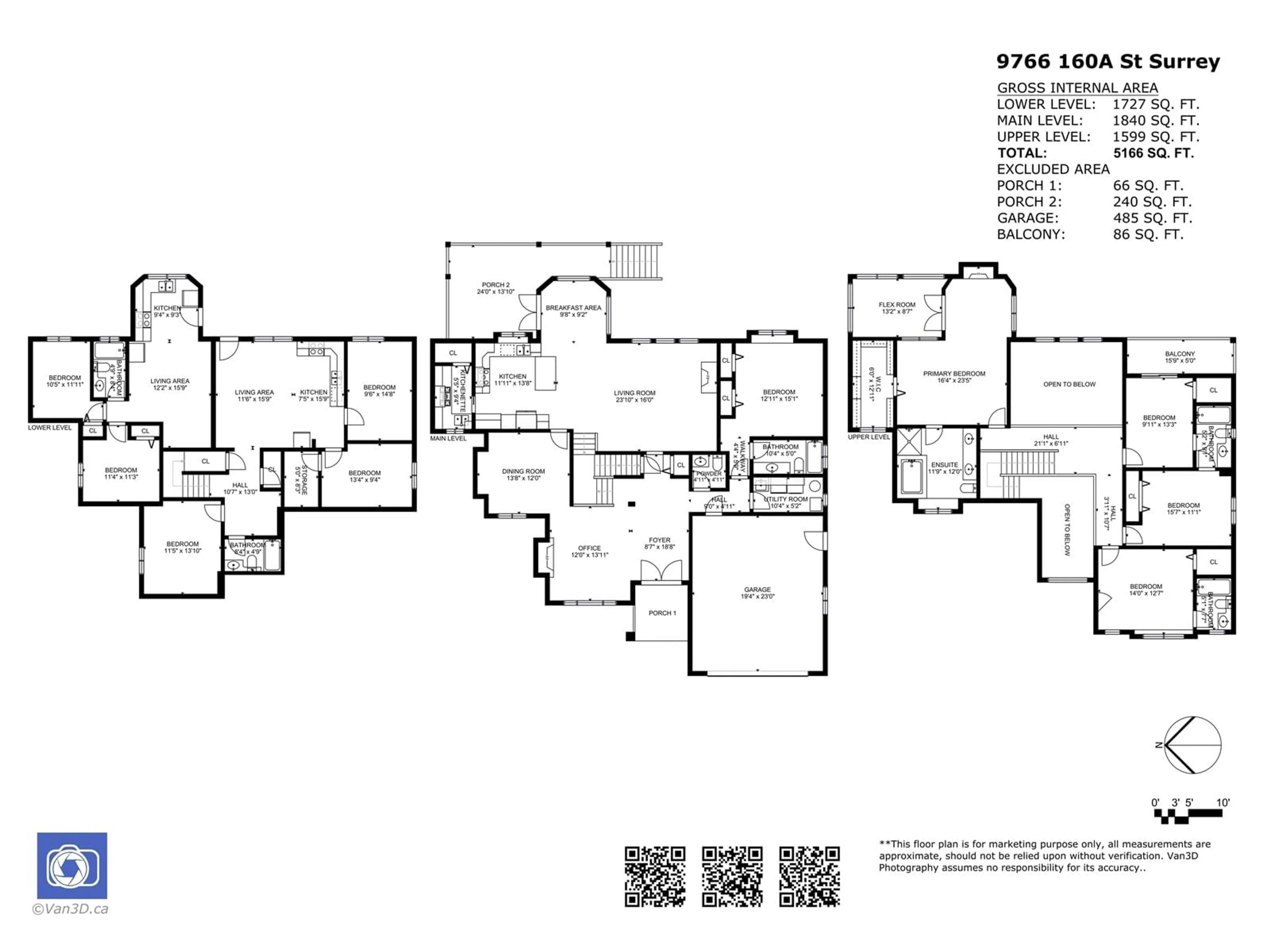 Floor plan for 9766 160A, Surrey British Columbia V4N5M1