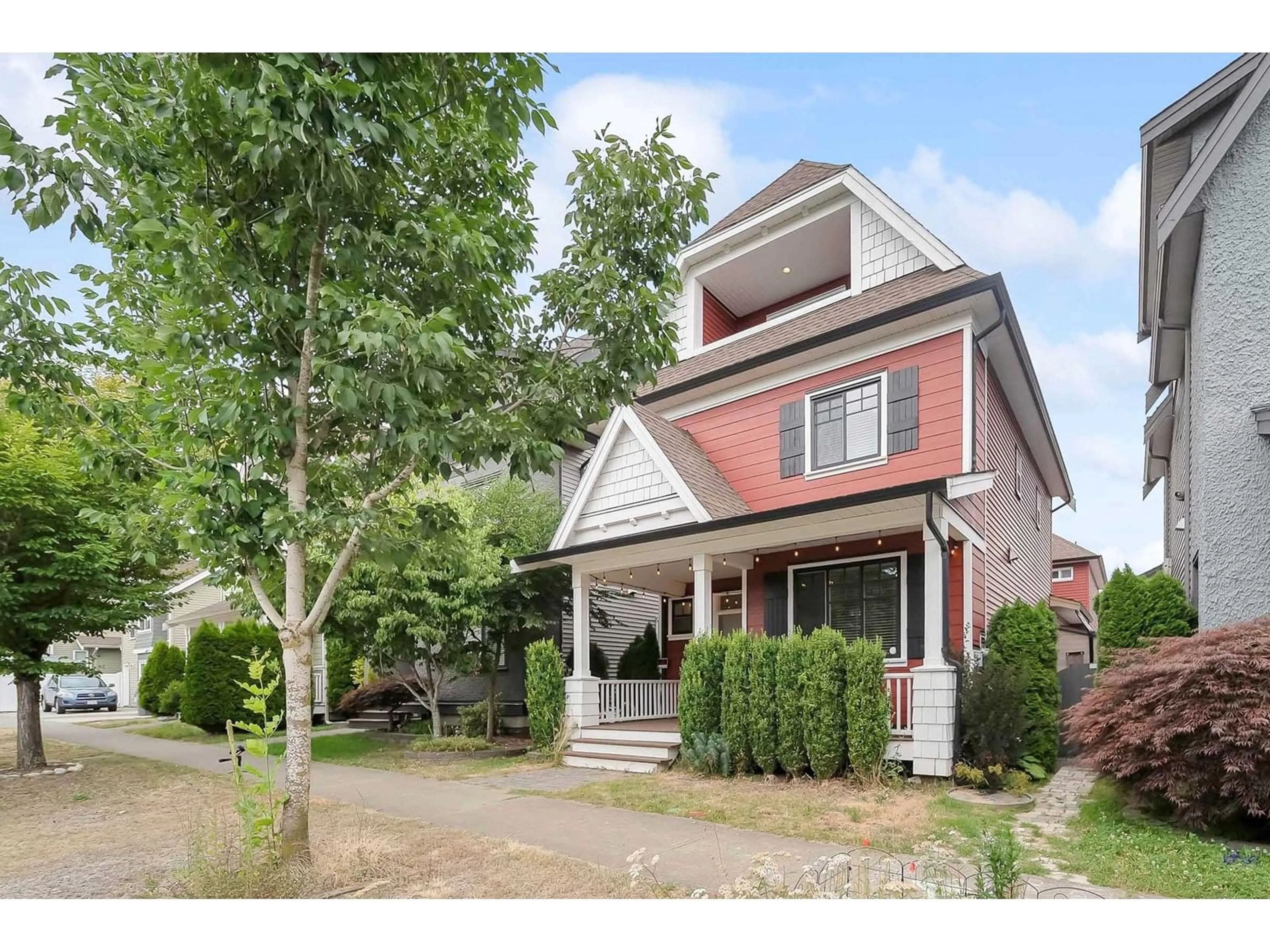 Home with brick exterior material, street for 19239 69A, Surrey British Columbia V4N6K4
