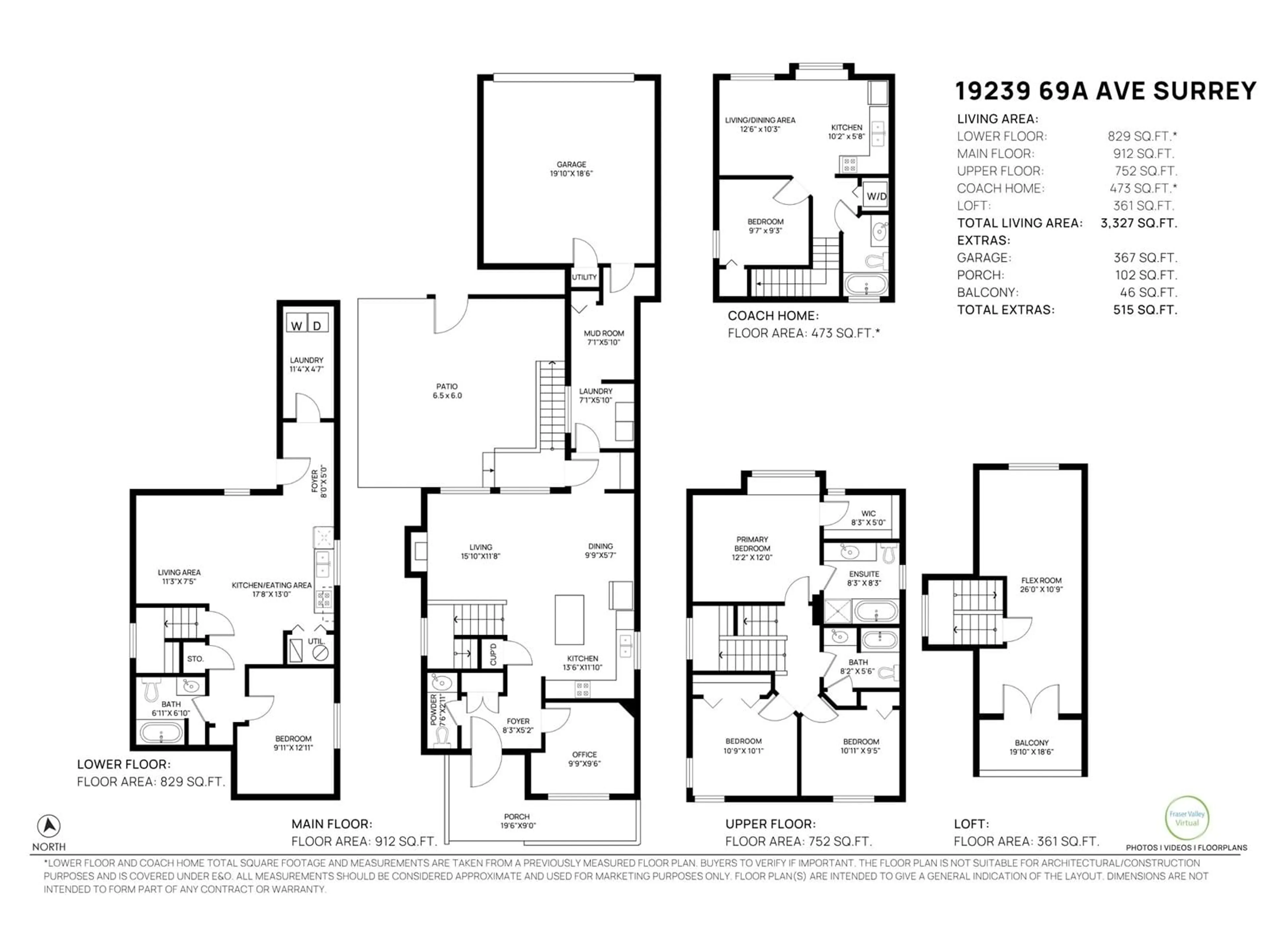 Floor plan for 19239 69A, Surrey British Columbia V4N6K4